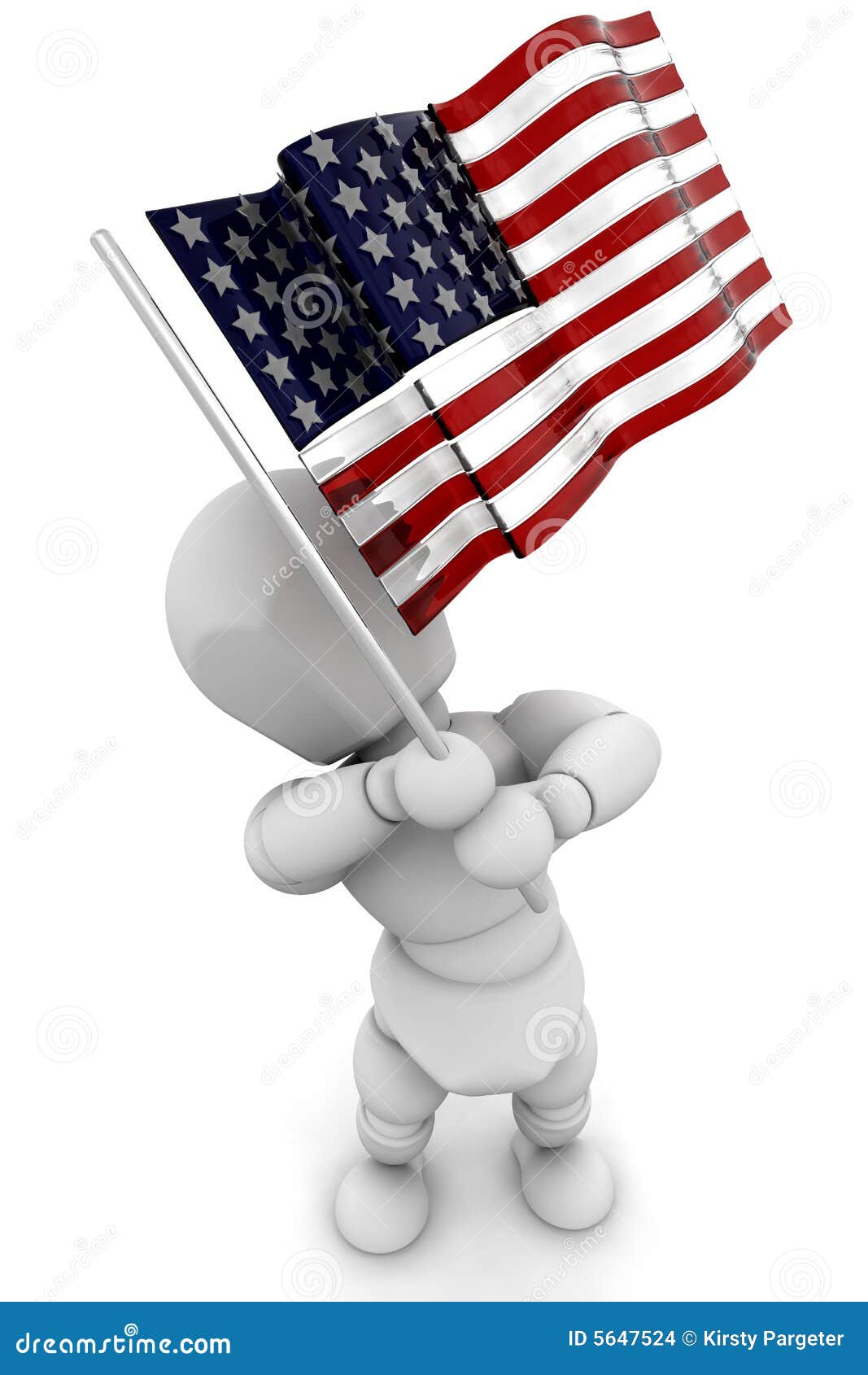 Person Waving American Flag Stock Images Image 5647524