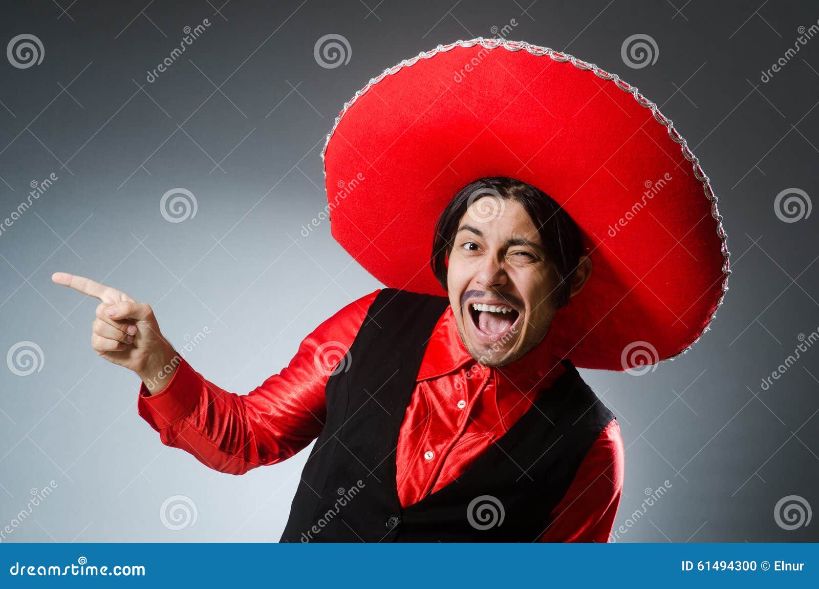 The Person Wearing Sombrero Hat in Funny Concept Stock Photo Image of humour, funny 61494300