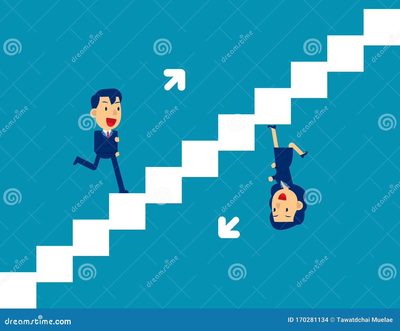Persona Cortada Corriendo Escaleras Arriba Y Abajo Concepto De Gente De La Competencia, Diseño De Dibujos Planos Ilustración del Vector - Ilustración de trabajador, escalera: 170281134 Persona Cortada Corriendo Escaleras Arriba Y Abajo Concepto De Gente De La Competencia, Diseño De Dibujos Planos Ilustración del Vector - Ilustración de trabajador, escalera: 170281134