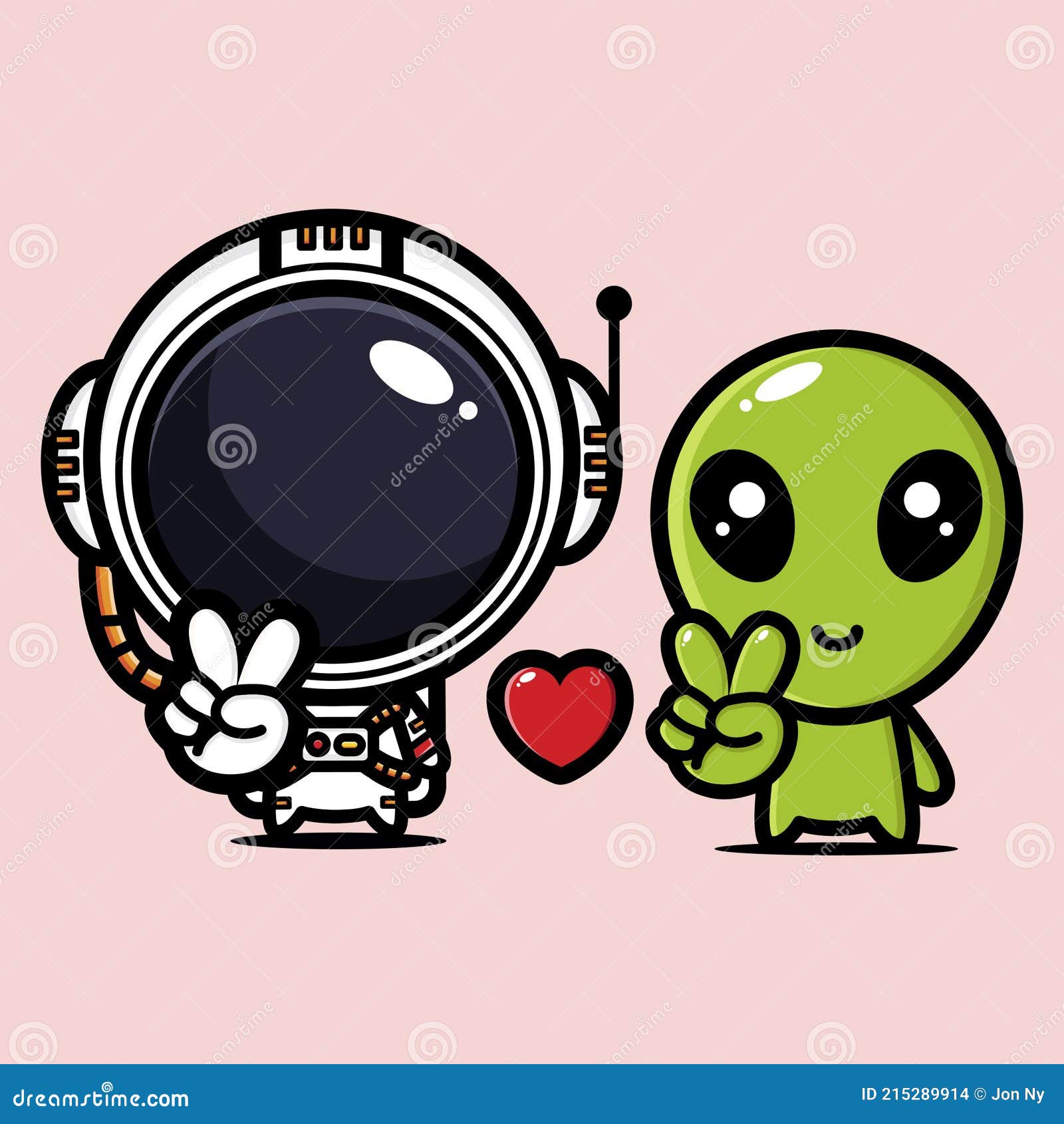 Um desenho animado de dois alienígenas sentados em uma nave