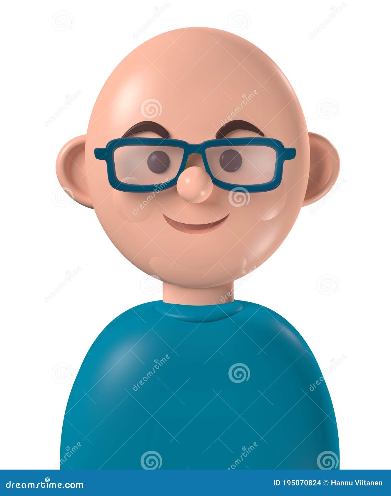 Personagem De Desenho Animado 3d Jovem Branco-careca Feliz Ilustração Stock  - Ilustração de macho, comprimento: 195070824