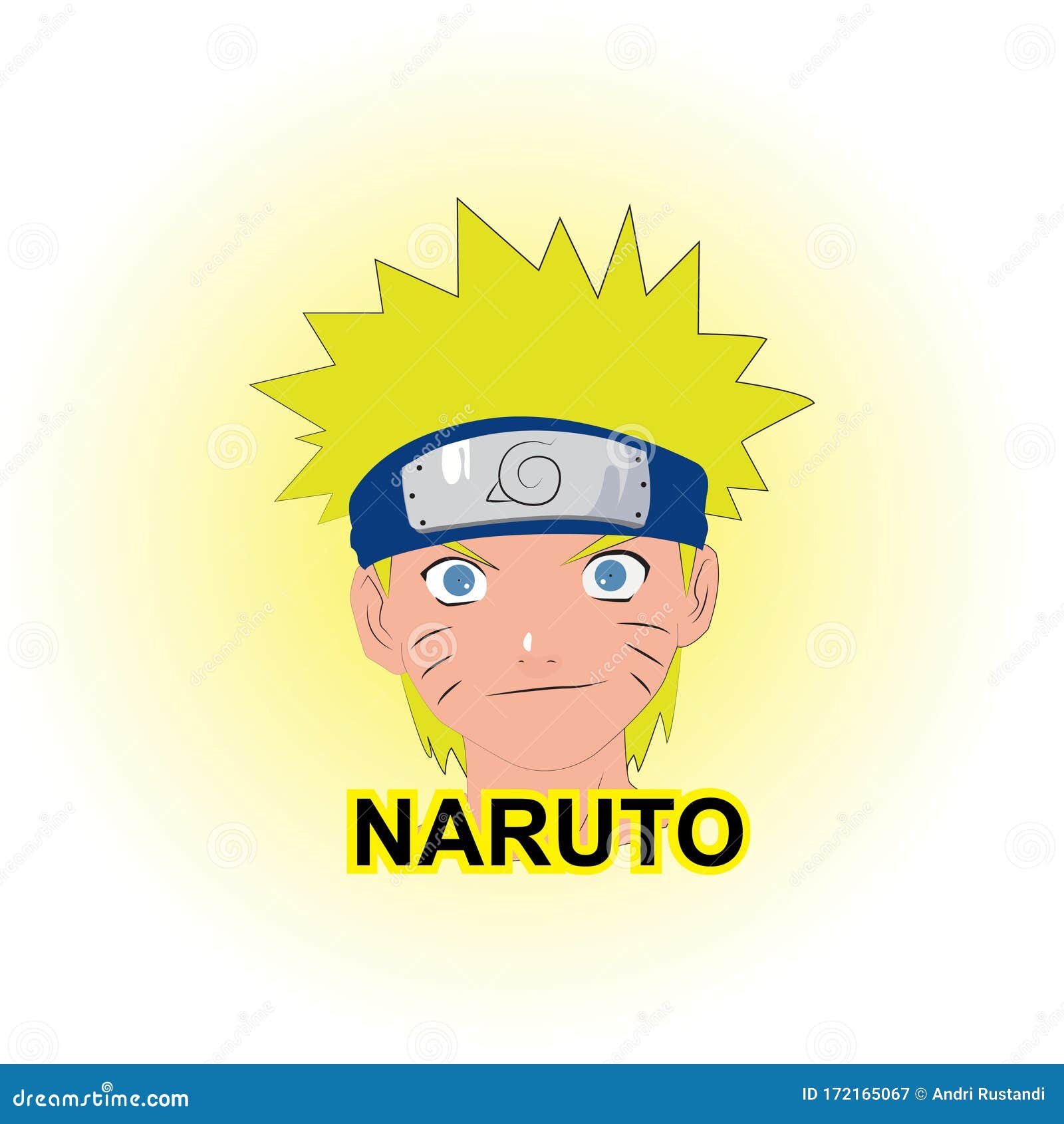 Um desenho de um personagem de desenho animado naruto