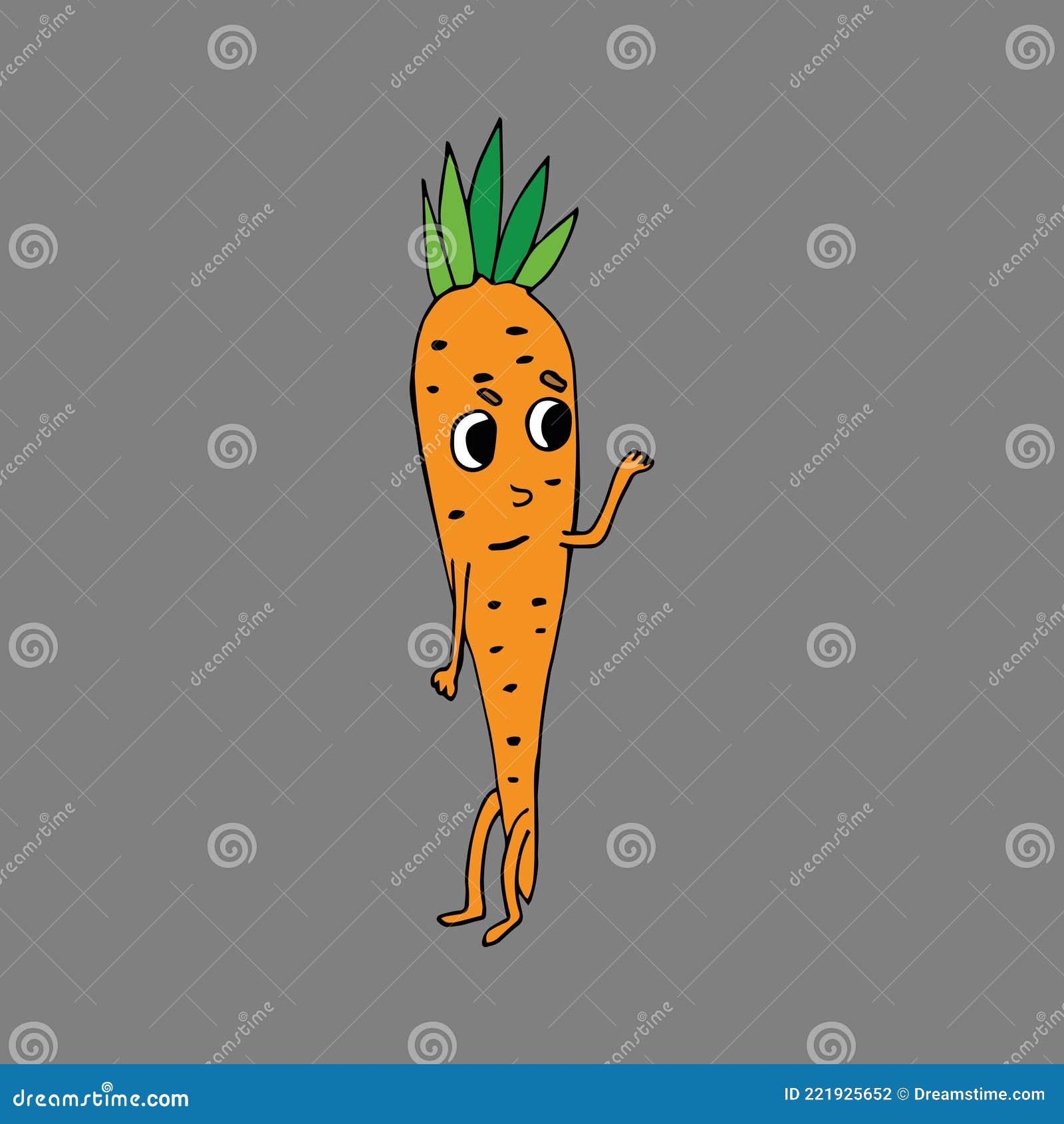 Desenhos animados frutas e legumes personagens imagem vetorial de