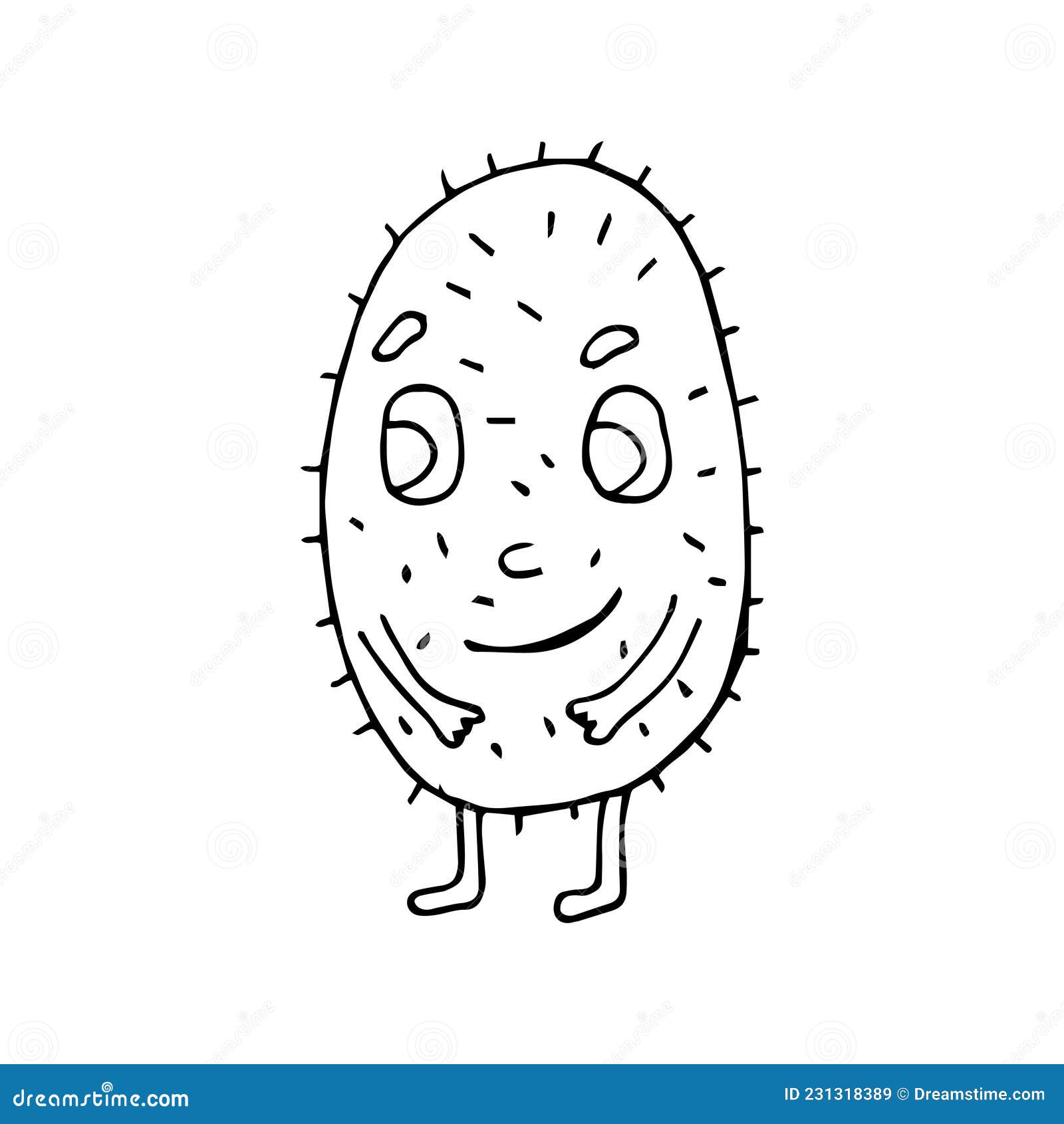 Desenhos Animados De Legumes Vetor Desenho Animado Engraçado Vetor