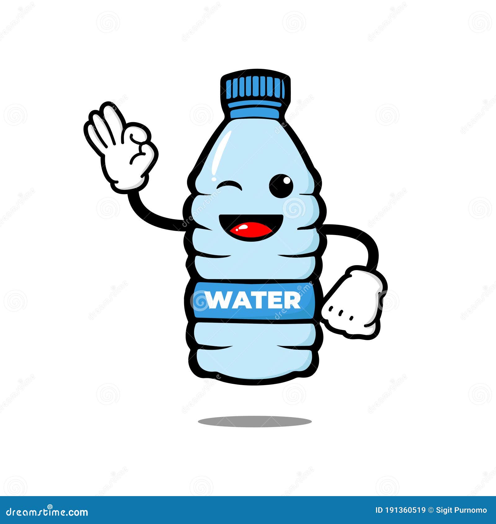 Personaje De Dibujos Animados De Botellas Lindas. Mascota De Agua Mineral  Ilustración del Vector - Ilustración de cuadro, fresco: 191360519