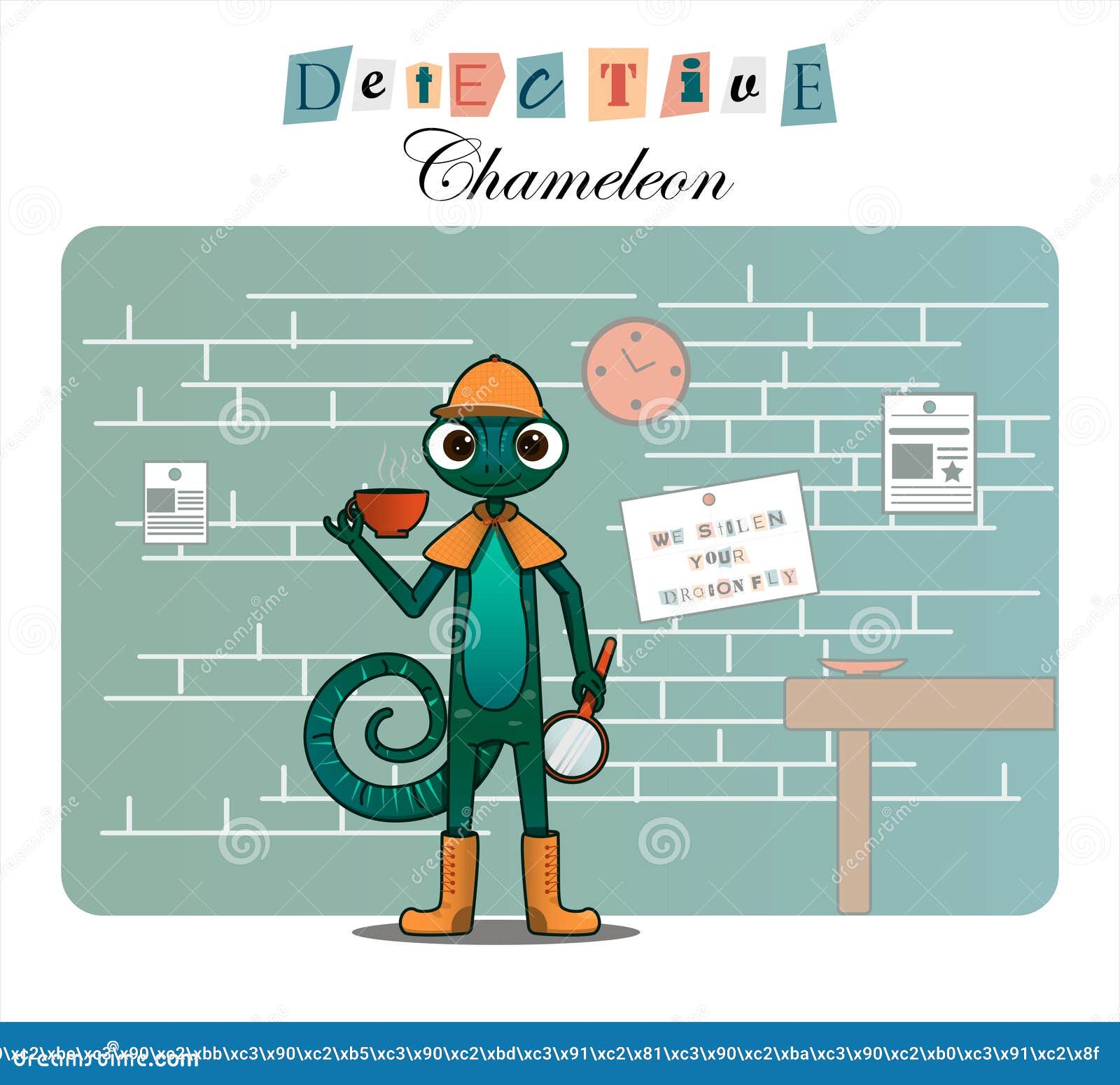 Personaje De Dibujos Animados Chameleondetective. Ilustración Plana Para Niños Libros Sitios Web Agencias De Detectives O Vacacion Ilustración del Vector - Ilustración de detective, standing: 201058356 Personaje De Dibujos Animados Chameleondetective. Ilustración Plana Para Niños Libros Sitios Web Agencias De Detectives O Vacacion Ilustración del Vector - Ilustración de detective, standing: 201058356
