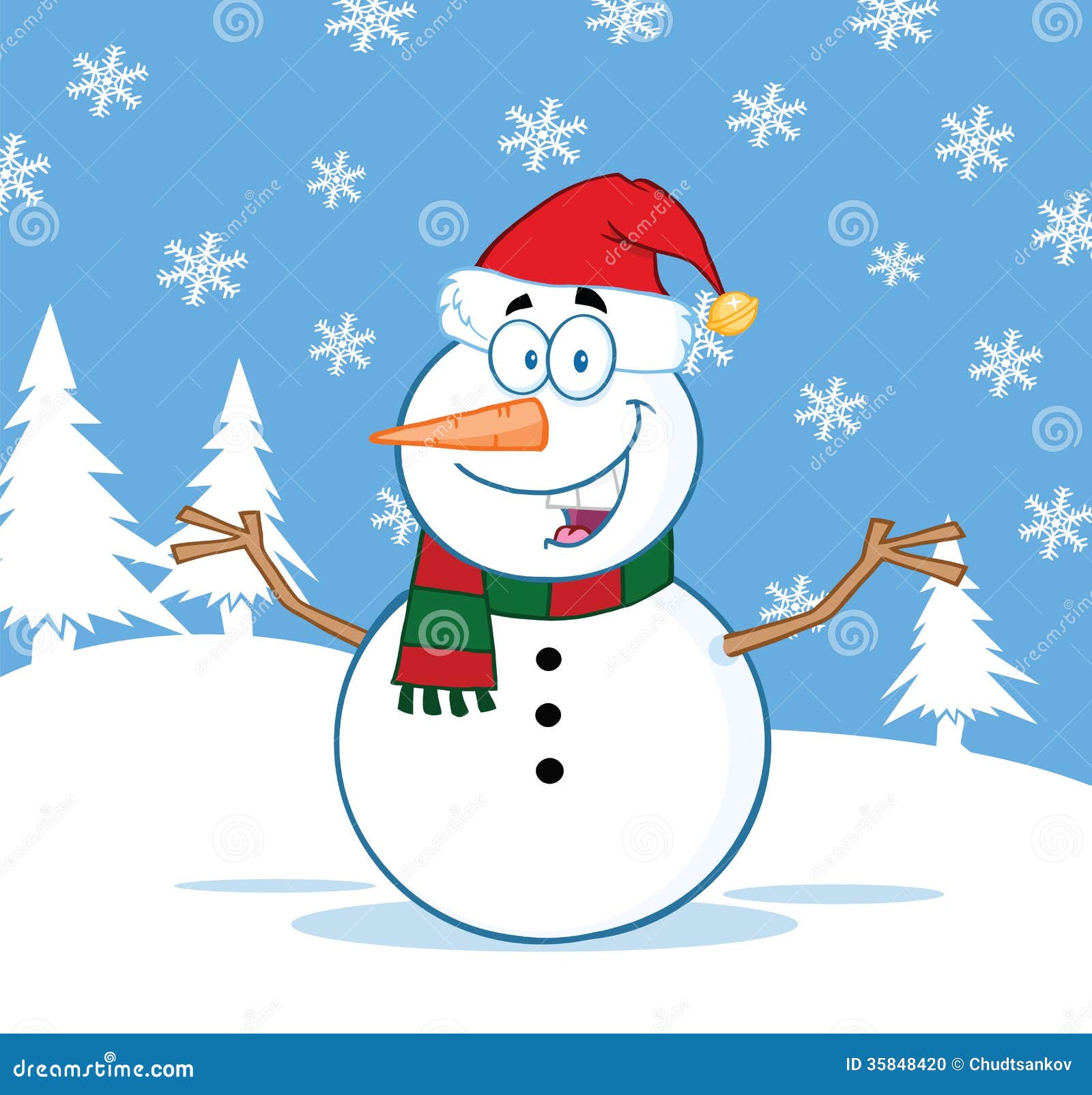 Personaje De Dibujos Animados Feliz Del Muñeco De Nieve Con Los Brazos Abiertos Stock de ilustración - Ilustración de santa, enhorabuena: 35848420 Personaje De Dibujos Animados Feliz Del Muñeco De Nieve Con Los Brazos Abiertos Stock de ilustración - Ilustración de santa, enhorabuena: 35848420