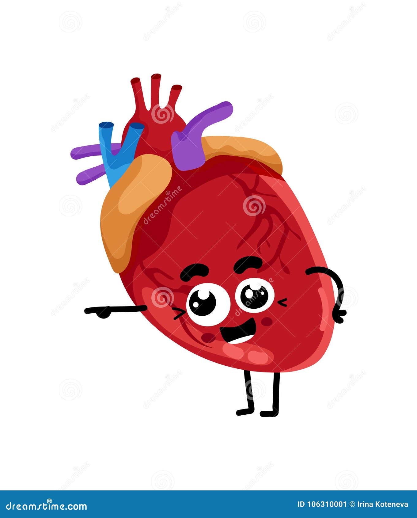 Personaje De Dibujos Animados Lindo Del Corazón Humano Ilustración del Vector - Ilustración de sistema, gente: 106310001 Personaje De Dibujos Animados Lindo Del Corazón Humano Ilustración del Vector - Ilustración de sistema, gente: 106310001