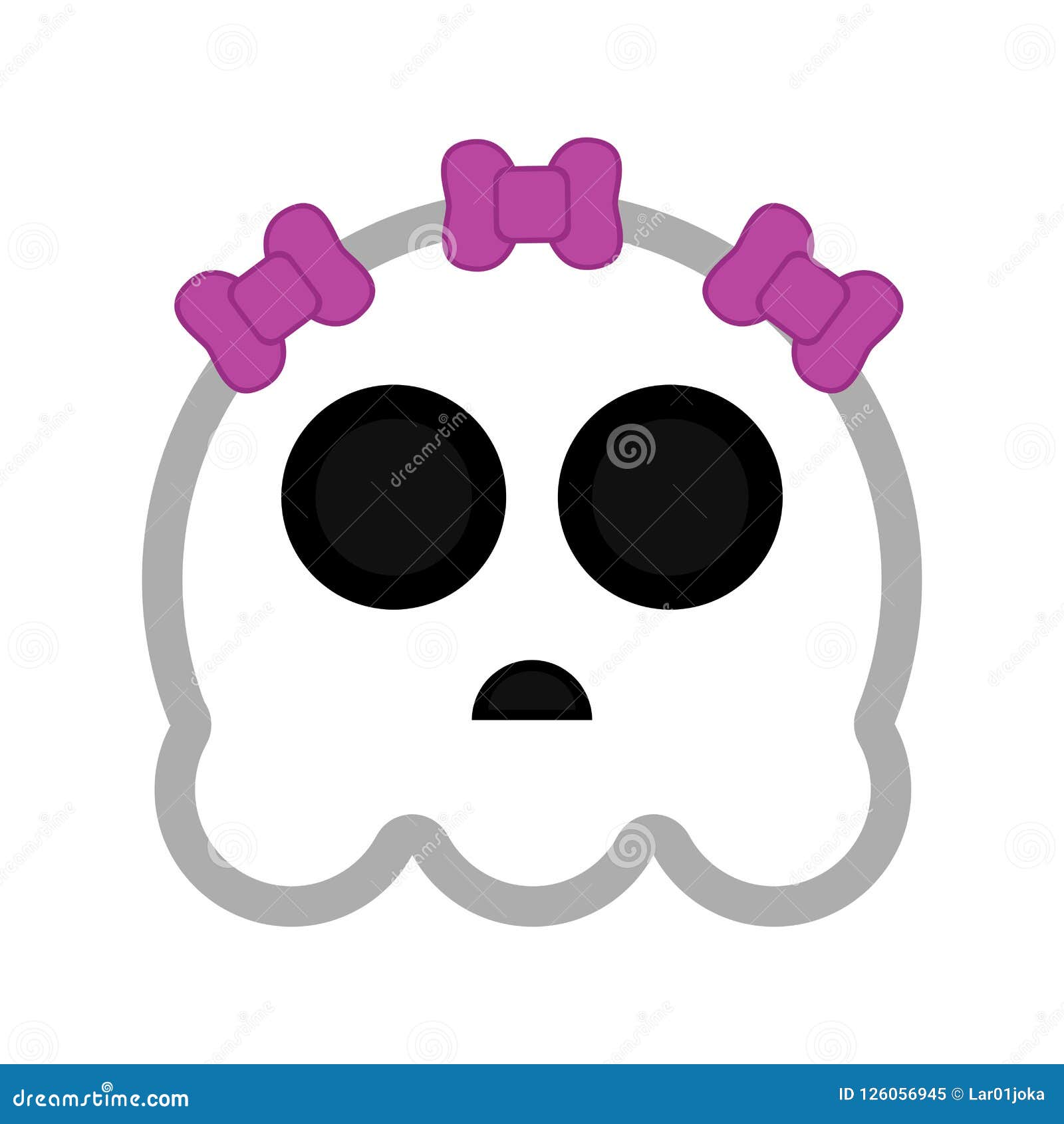 Personaje De Dibujos Animados Lindo Del Fantasma De Halloween Ilustración  del Vector - Ilustración de aislado, halloween: 126056945