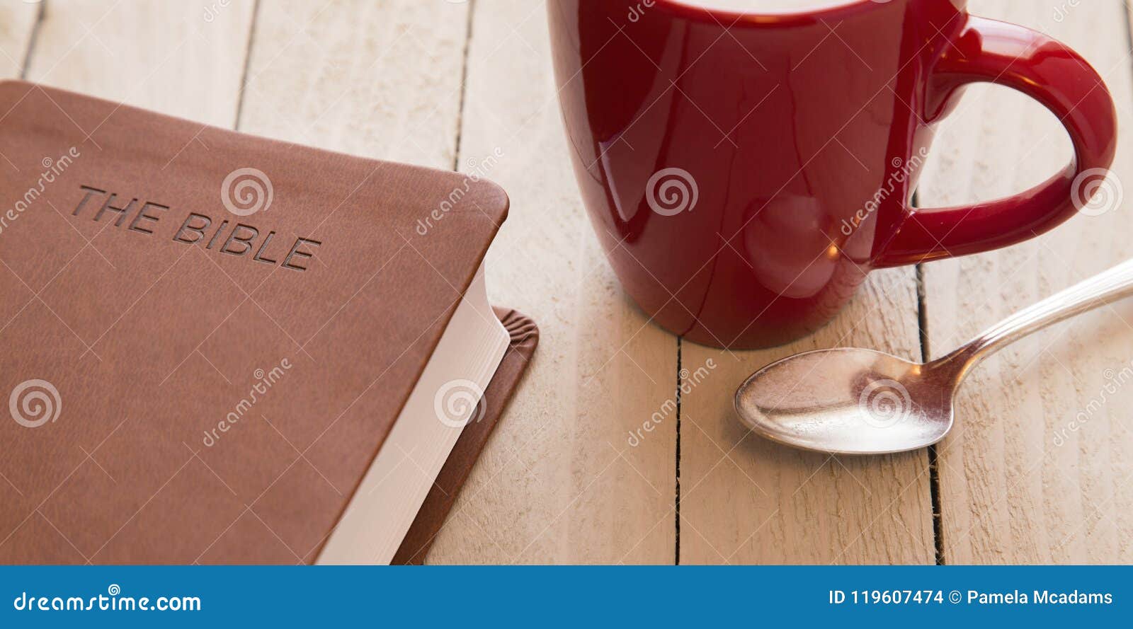 The Bible and a Cup of Coffee Stock Photo Image of shop, text 119607474