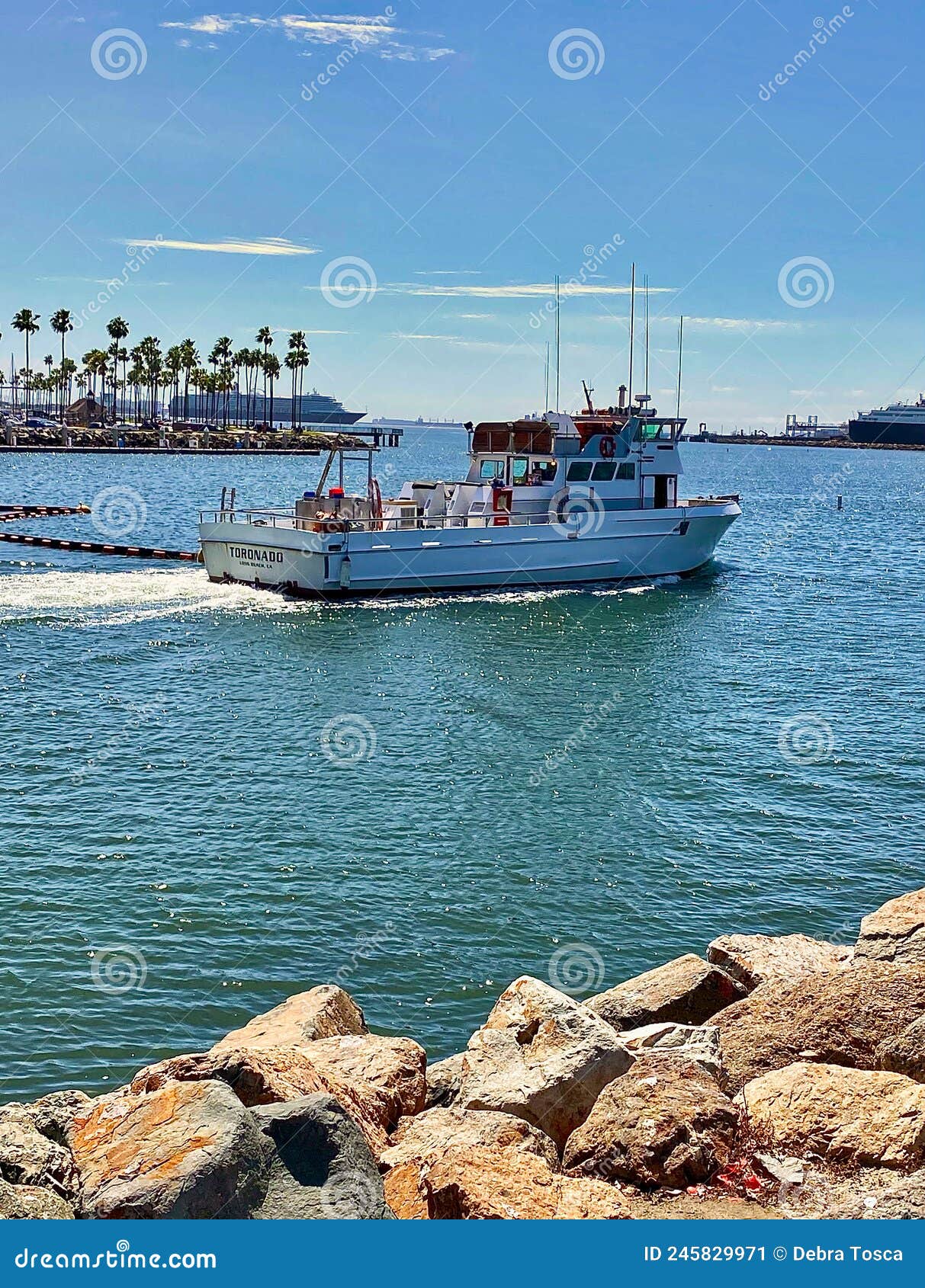 Boat Long Beach Harbor California Editorial Photo Image of personal