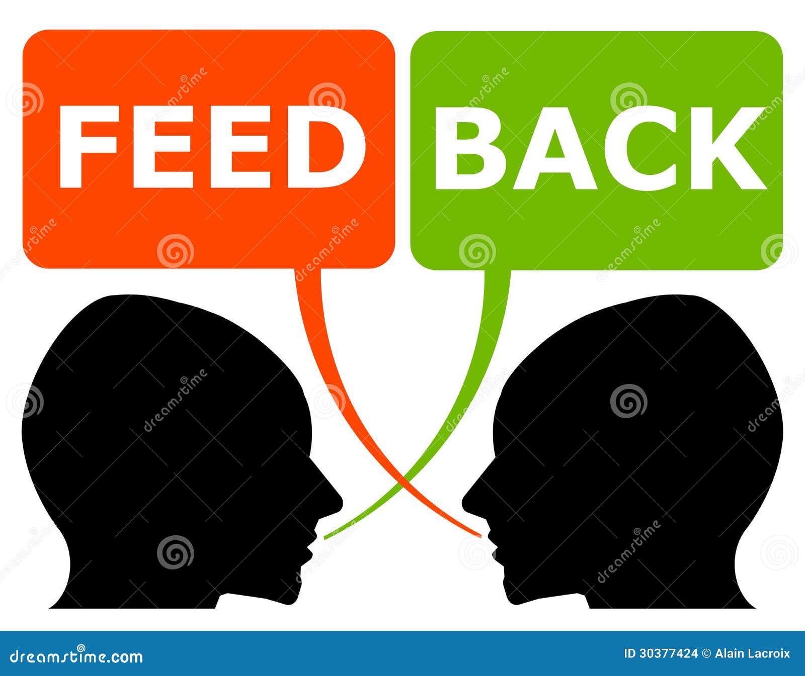 Personal feedback stock illustration. Illustration of customers 30377424