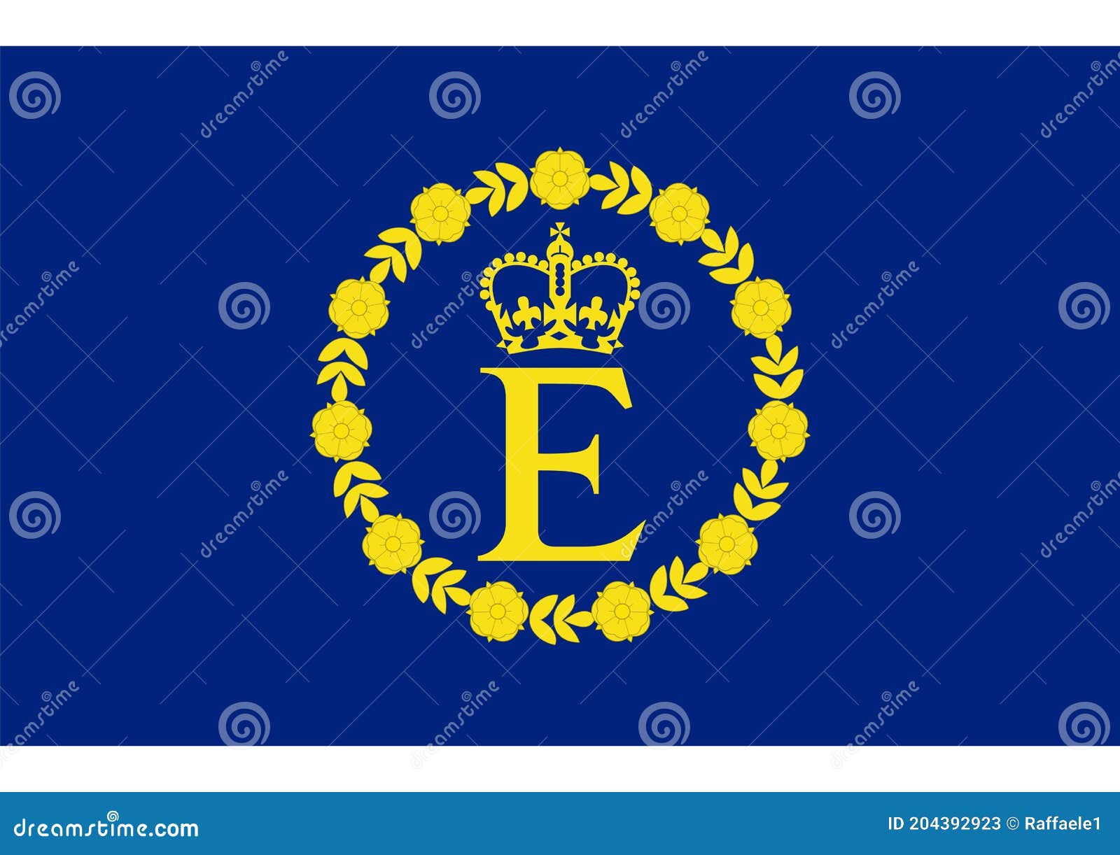 Personal Flag Of Queen Elizabeth II Editorial Photo