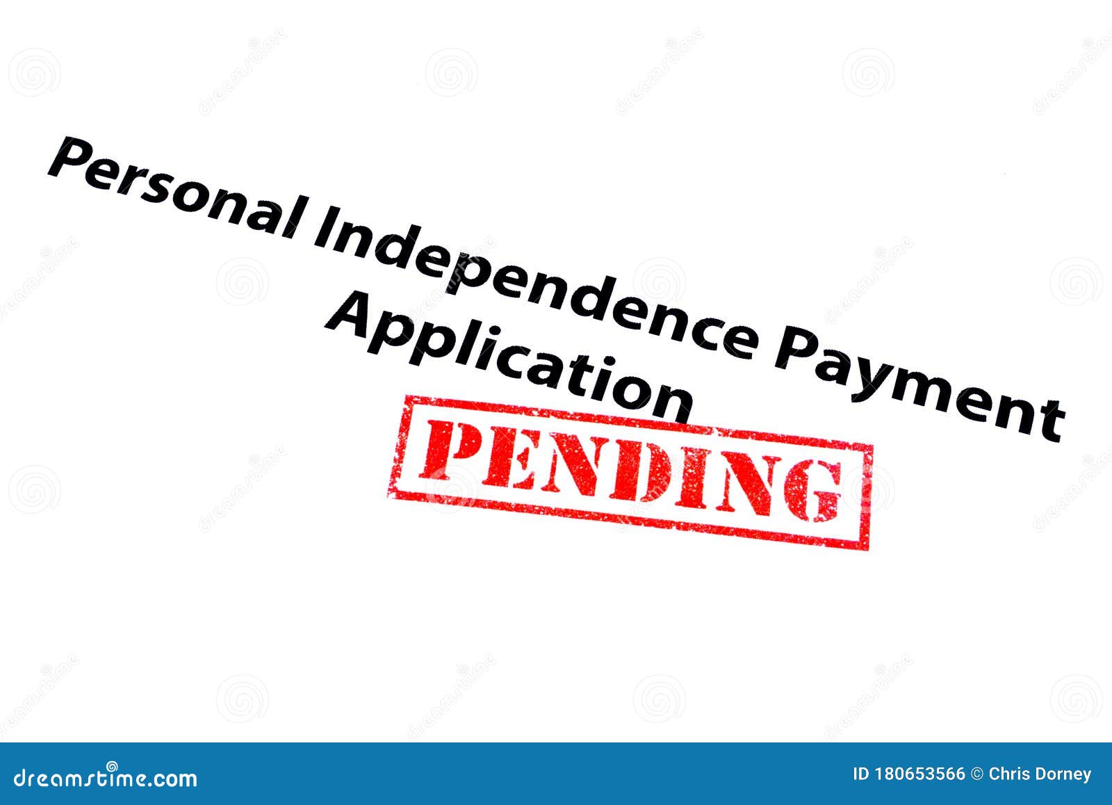 Personal Independence Payment Application Pending Stock Illustration