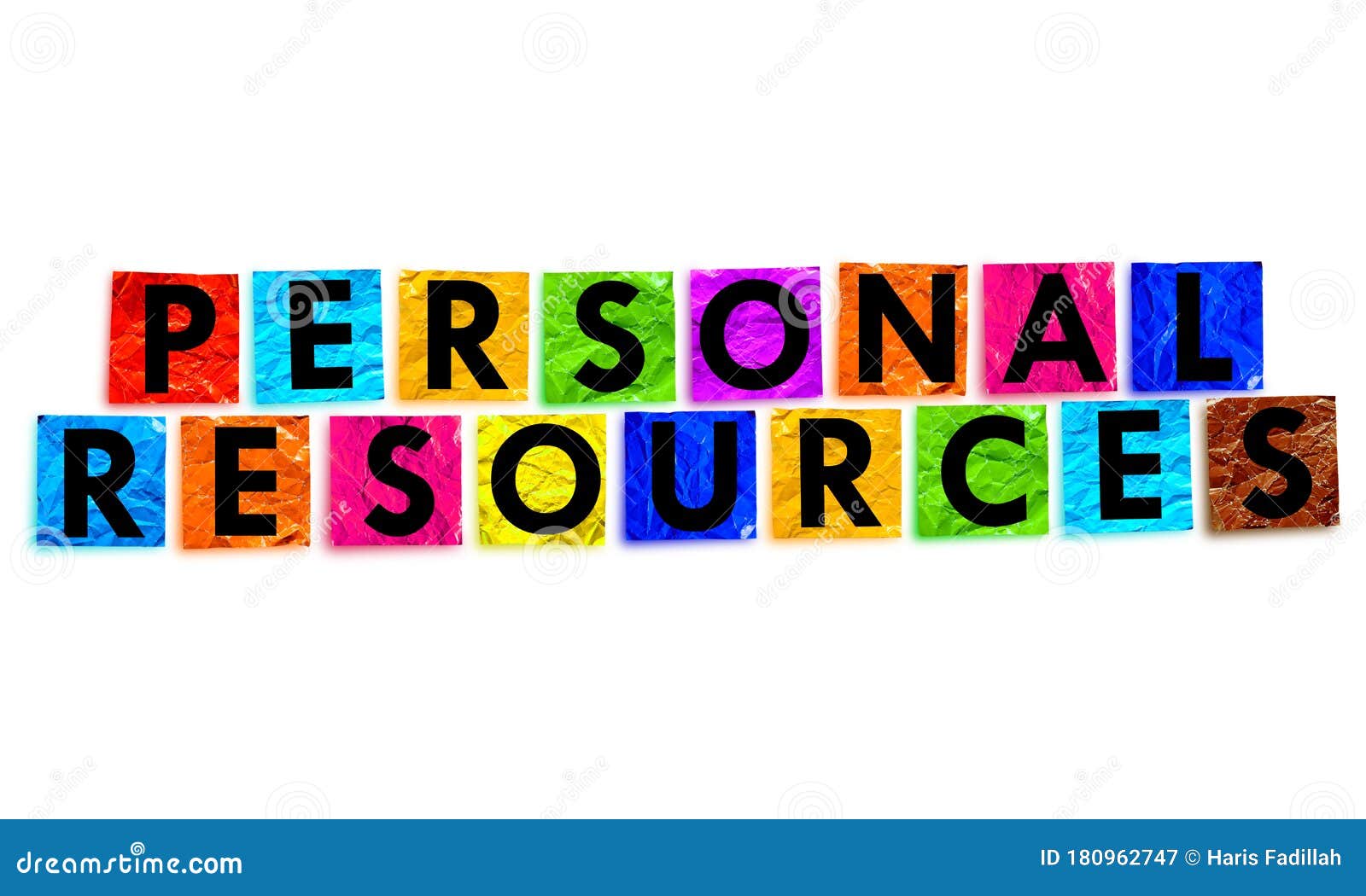 PERSONAL RESOURCES stock image. Image of concept, development ...