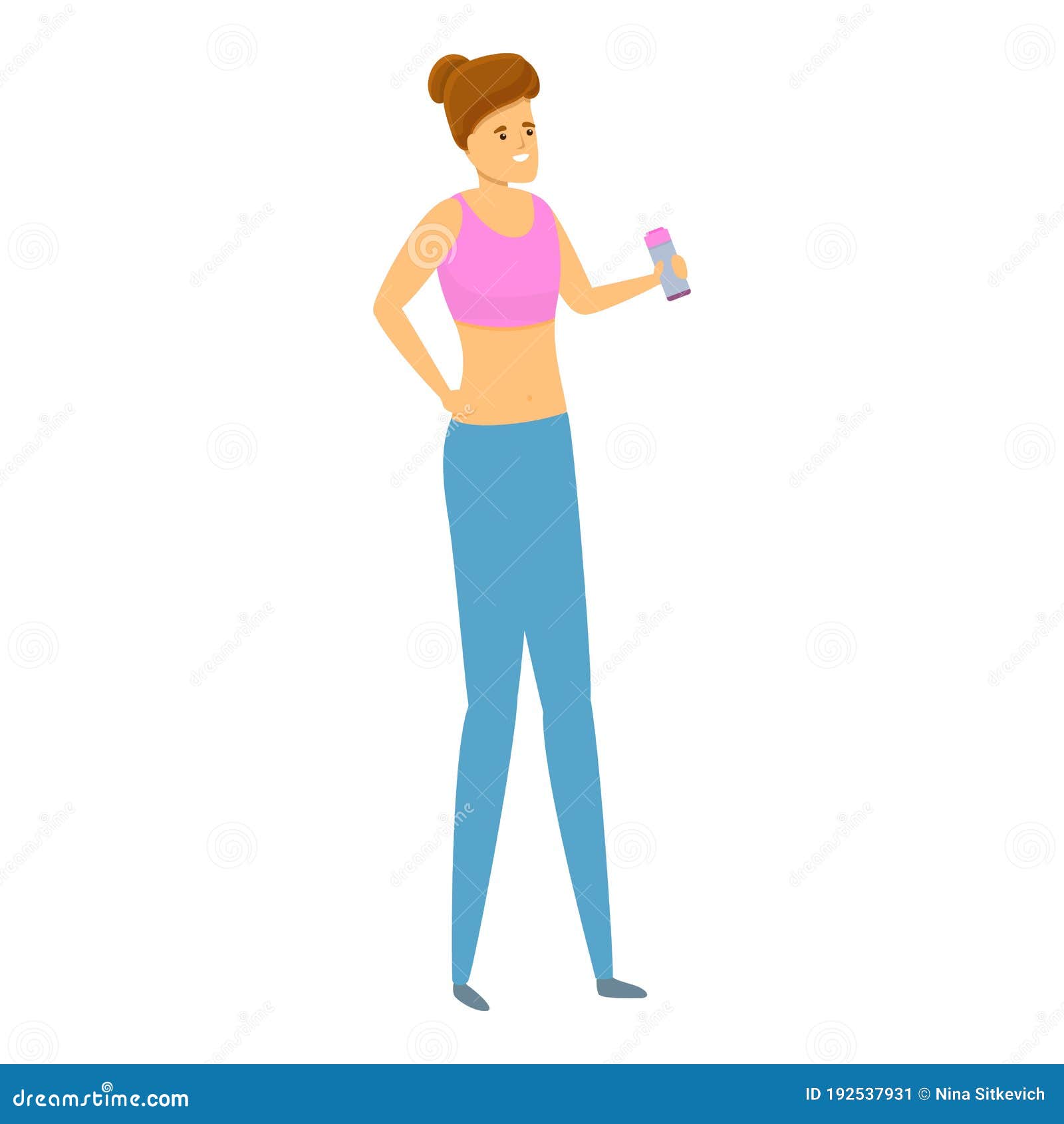 Personal Trainer Icon, Cartoon Style Stock Vector - Illustration of ...