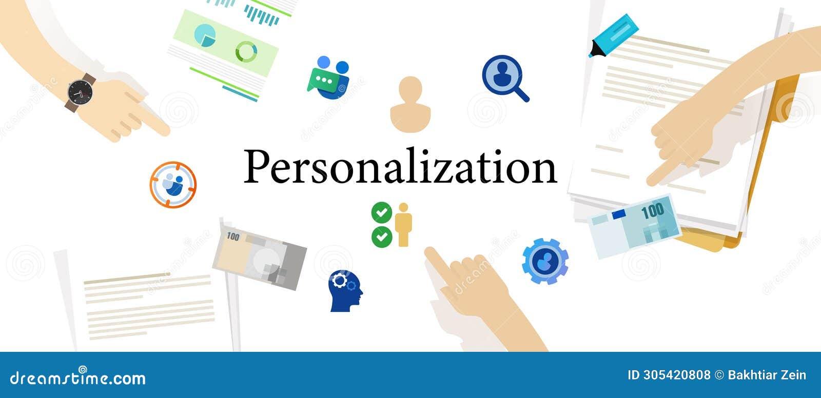 personalization icon people business personal customize communication person concept