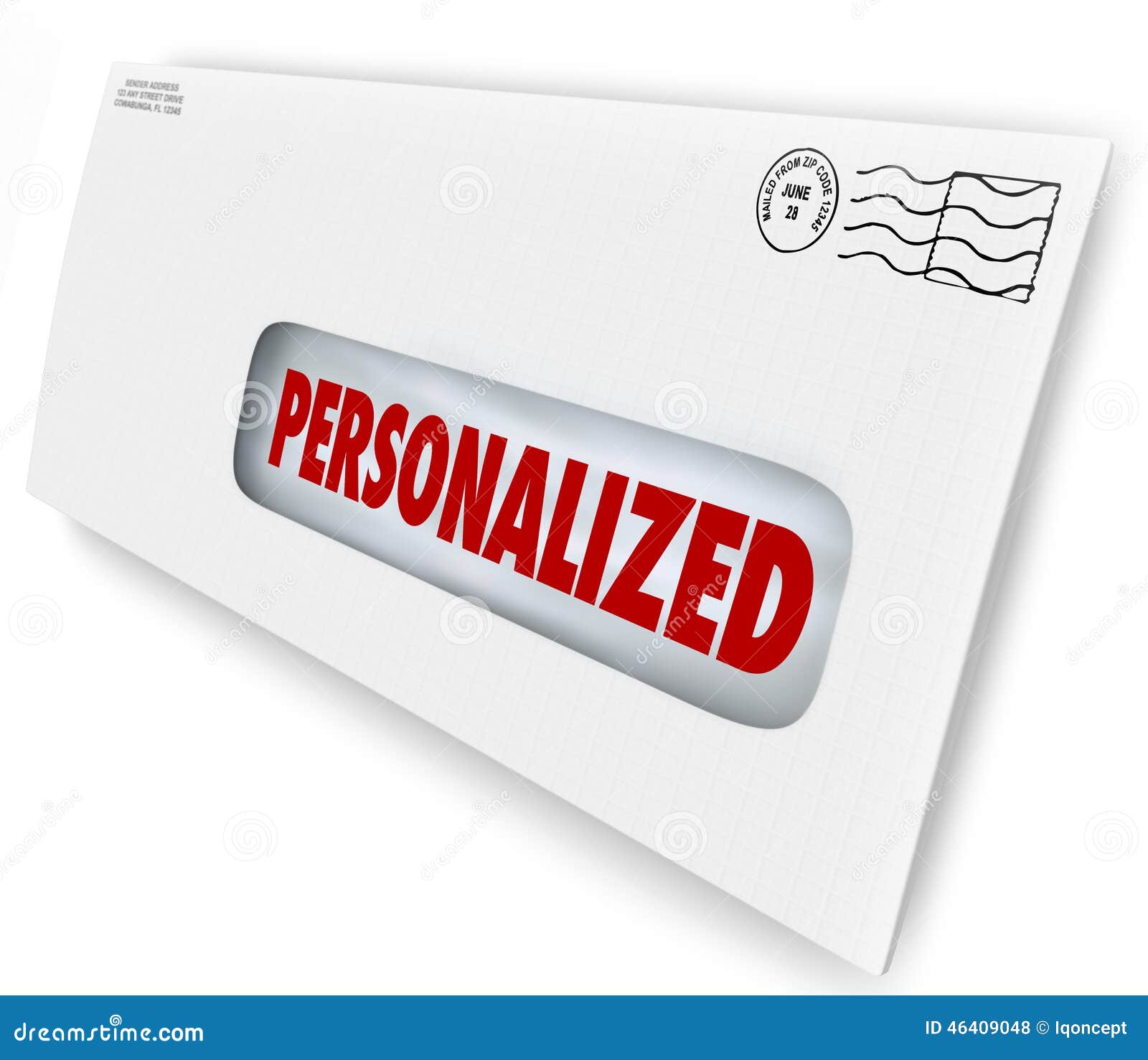 personalized envelope mailed message special unique communication
