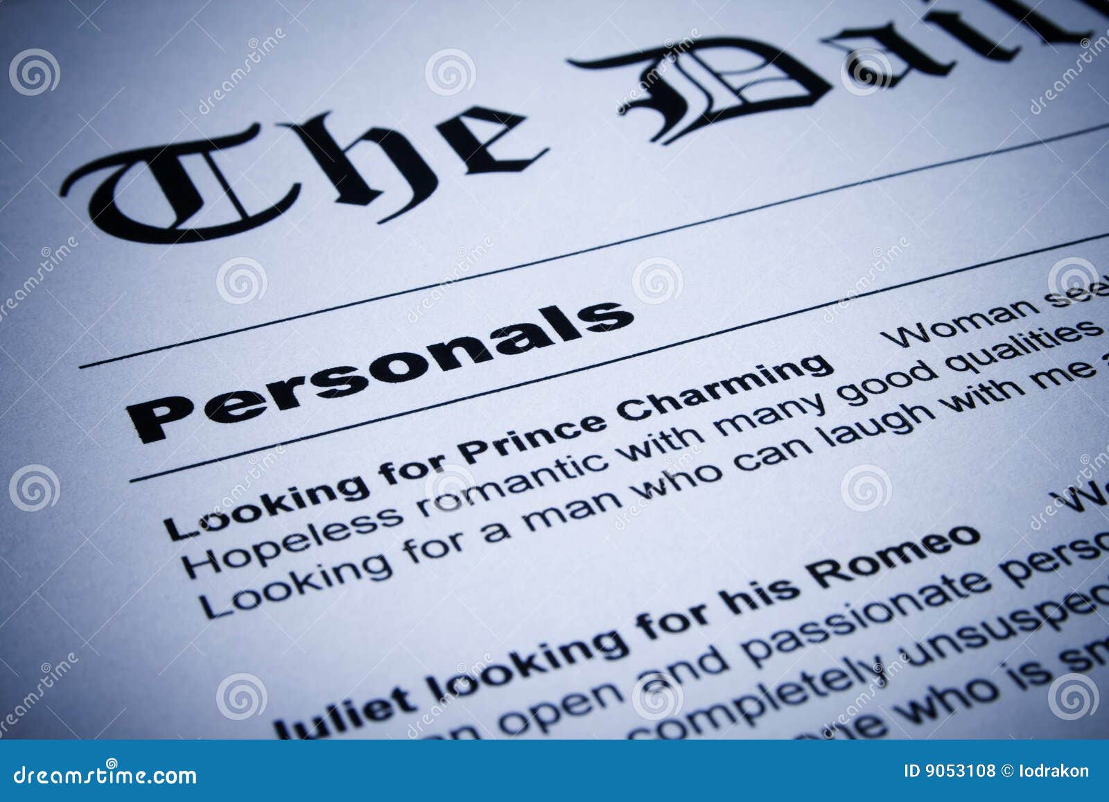 Personals Stock Photo Image Of Word Finding Papers 9053108