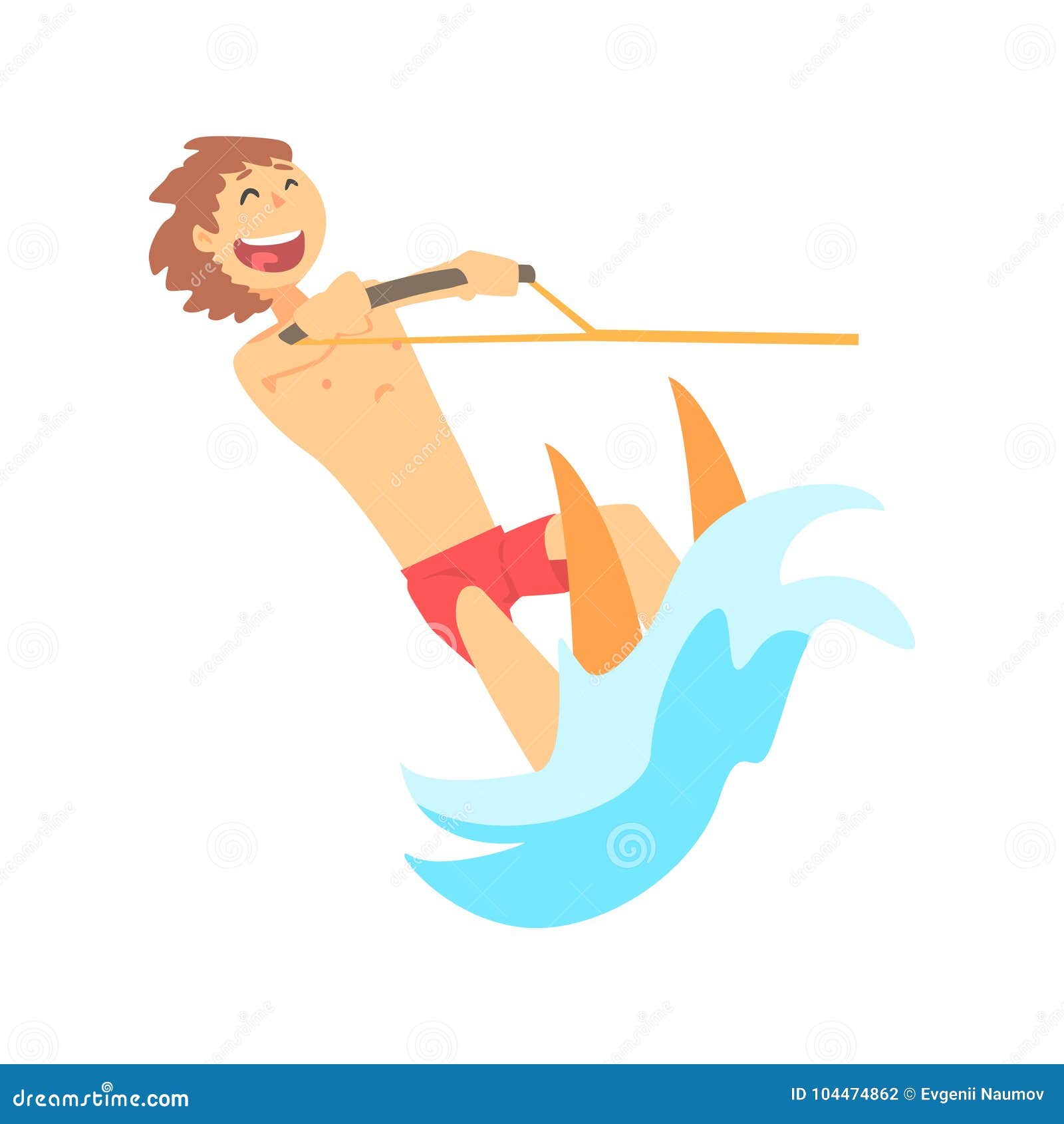 Téléchargement gratuit Images Personnage De Dessin Anime De Jeunes Skis D Eau Gais D Equitation dernière salutations