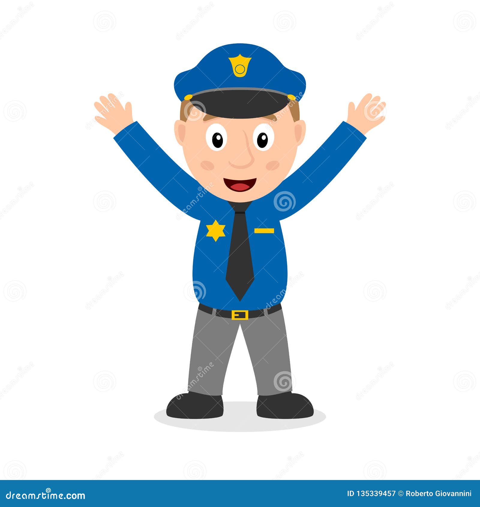 Personnage De Dessin Anime De Sourire De Policier Illustration De Vecteur Illustration Du Personne Capuchon Personnage De Dessin Anime De Sourire De Policier Illustration De Vecteur Illustration Du Personne Capuchon