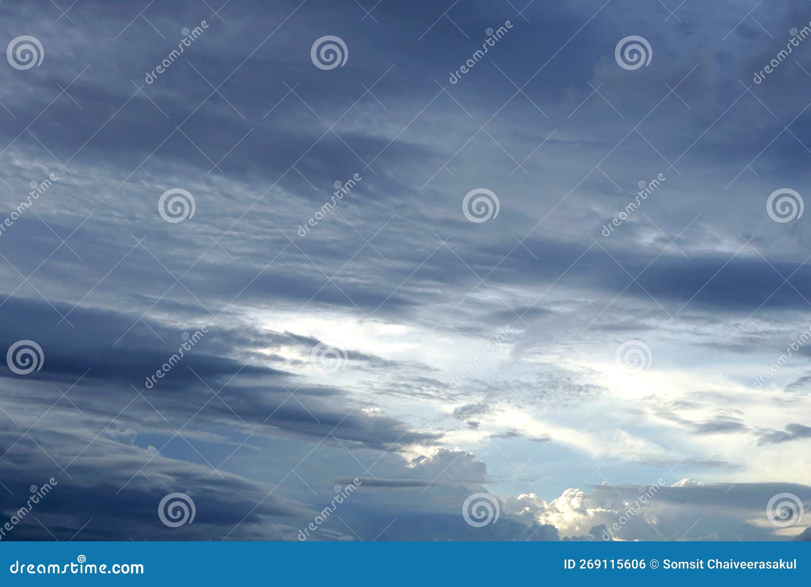 The Perspective of Clouds in the Blue Sky Stock Photo Image of bright