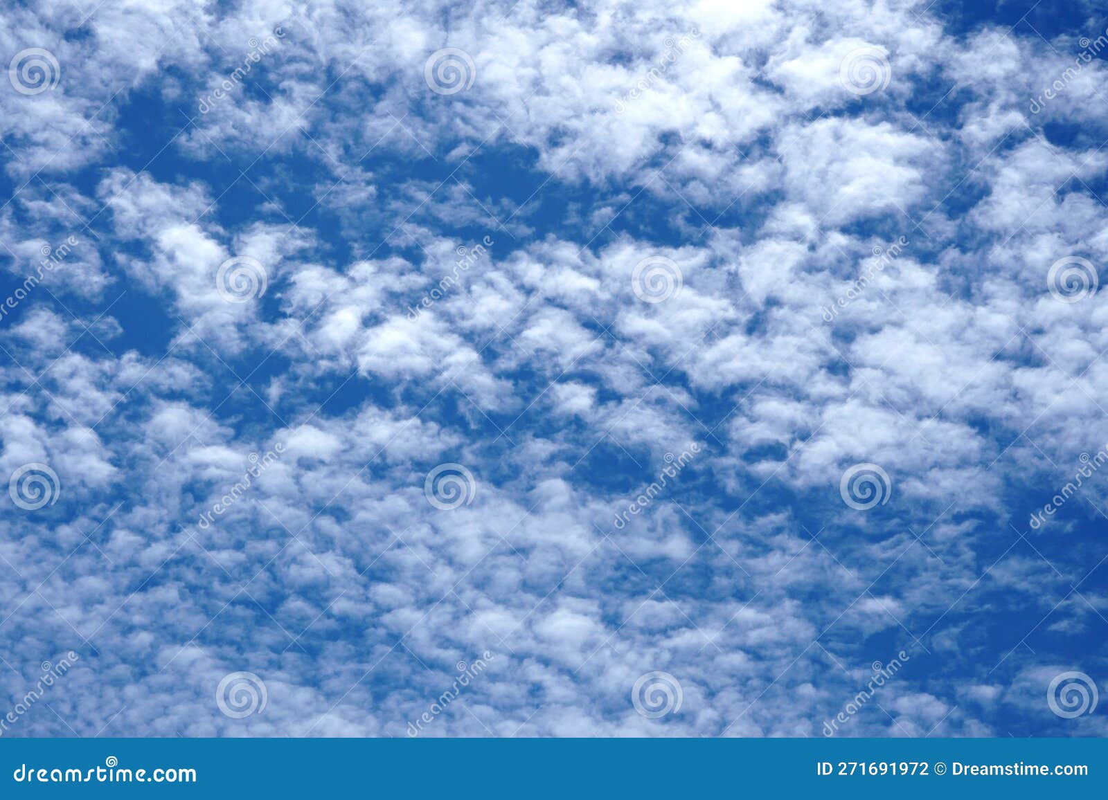 The Perspective of Clouds in the Blue Sky Stock Photo Image of light