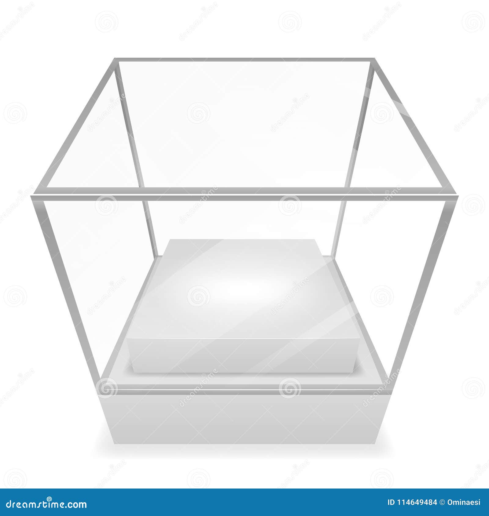Download Perspective Distortion Showcase Glass Box Isometric ...