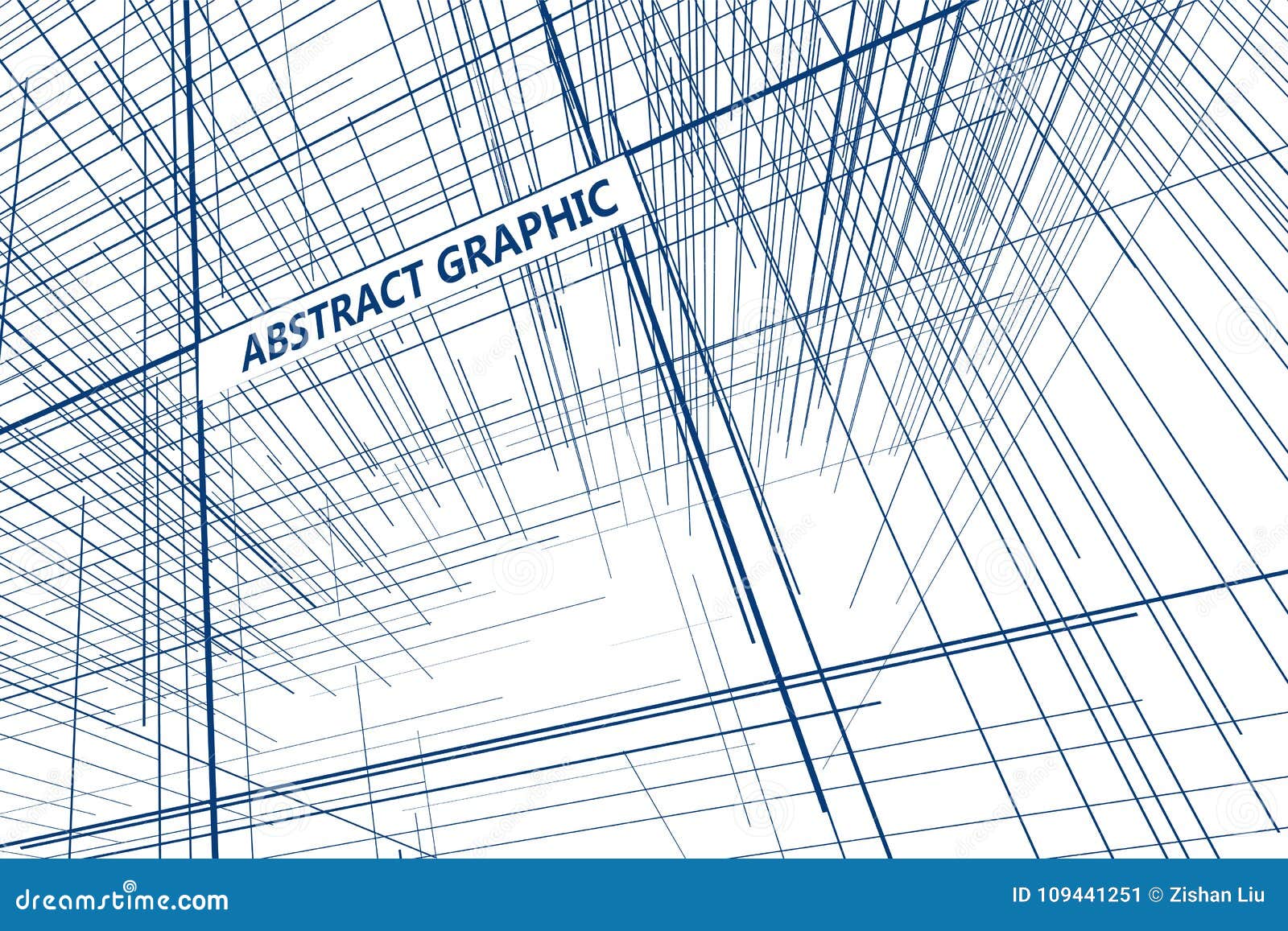 perspective of the lines composed of abstract graphic .
