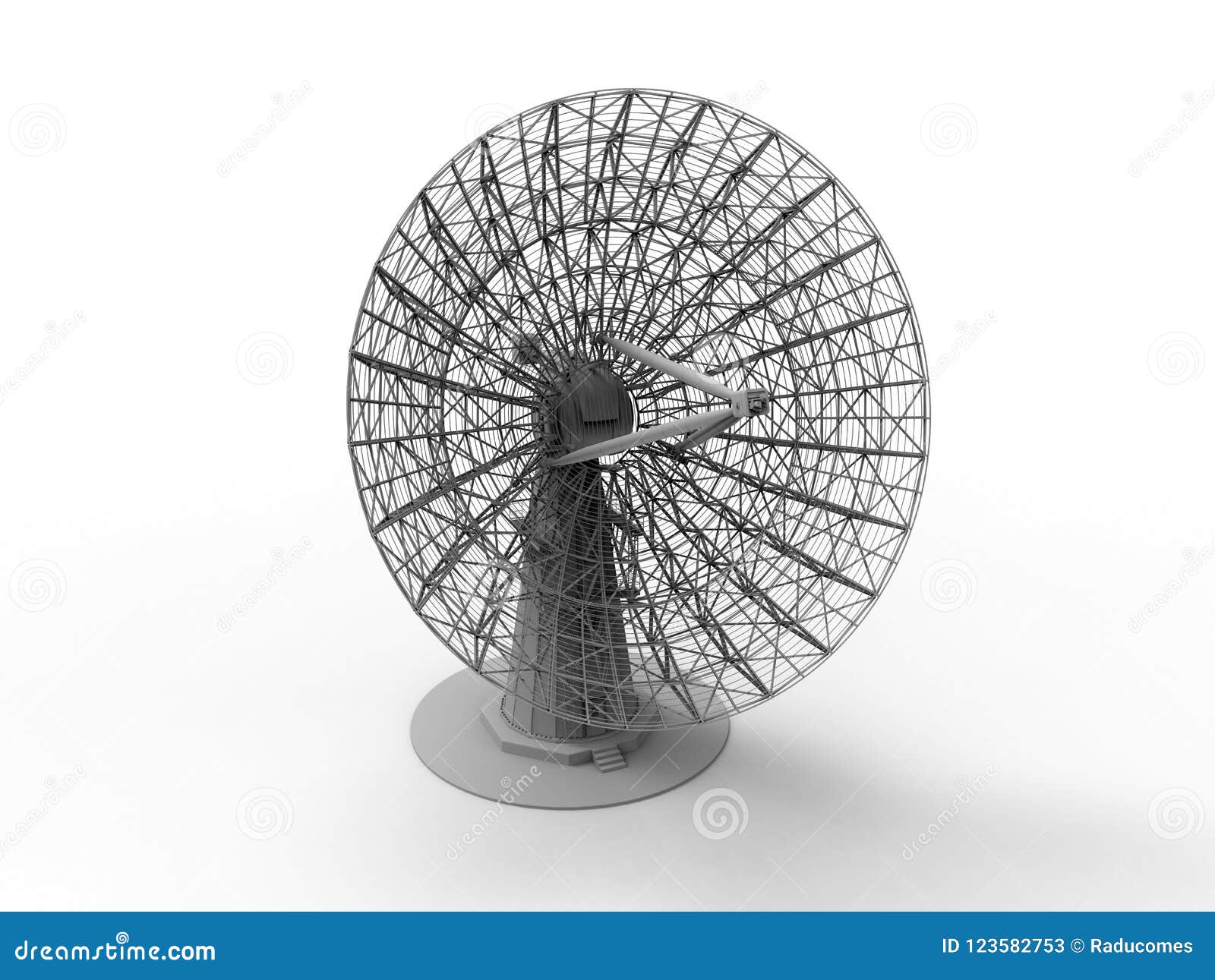 Array Of Satellite Dishes Or Radio Antennas Against Night Sky. Space