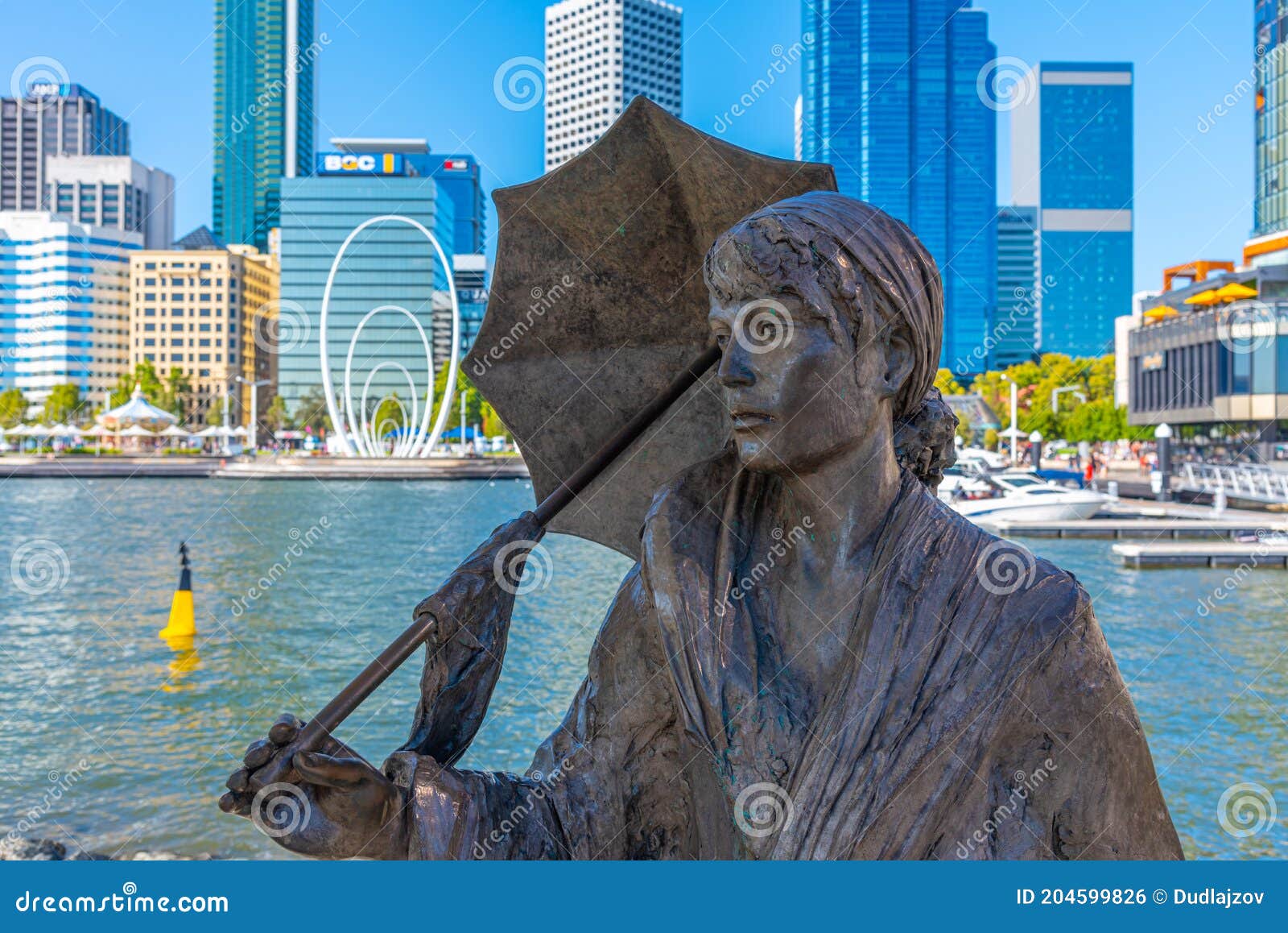 PERTH, AUSTRALIA, JANUARY 18, 2020 Statue of Bessie Mabel Rischbieth