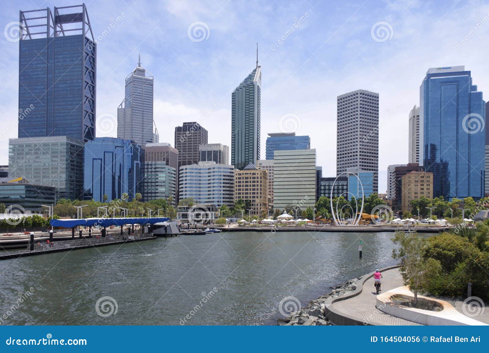 perth business district skyline from elizabeth que