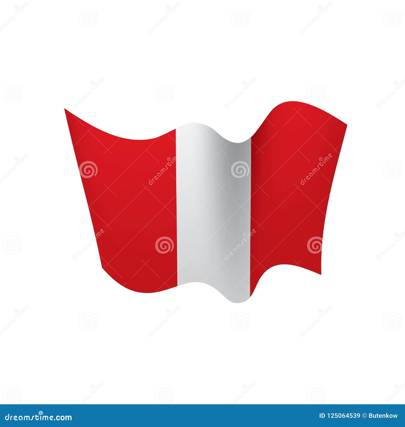 Peru Flag, Vector Illustration Stock Illustration - Illustration of ...
