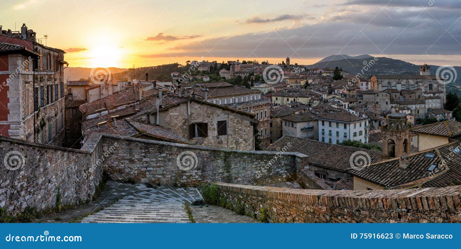 perugia panorama from porta sole