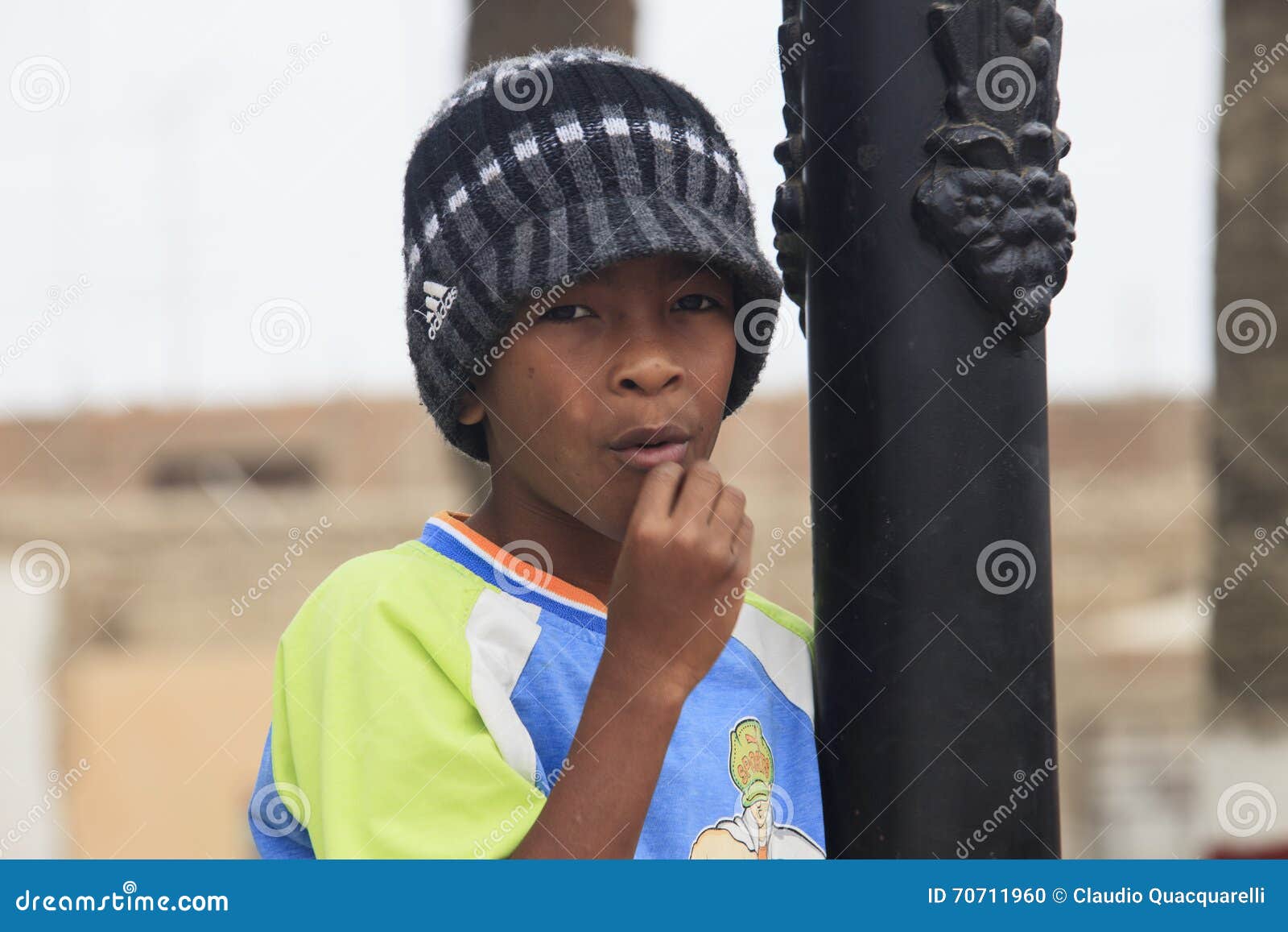 Peruvian Child Very Poor but Happy Editorial Image - Image of senior ...