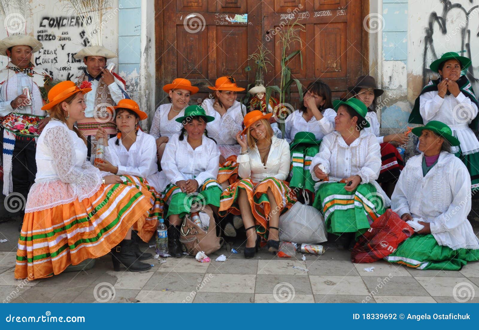 Peruvian Dancers editorial photography. Image of happy 18339692