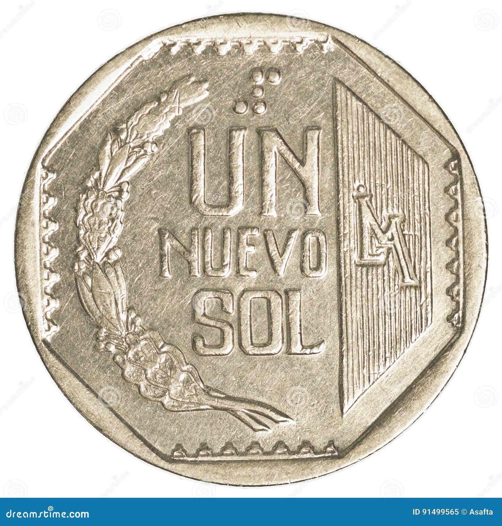 1 peruvian nuevo sol coin