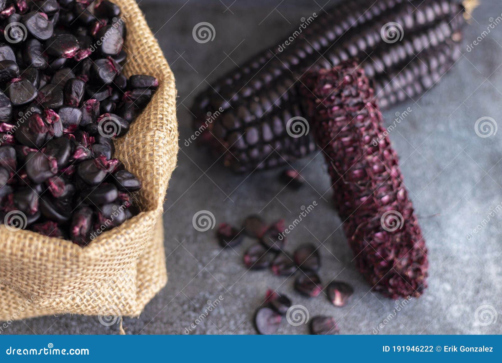 peruvian purple corn, which is mainly used to prepare juice