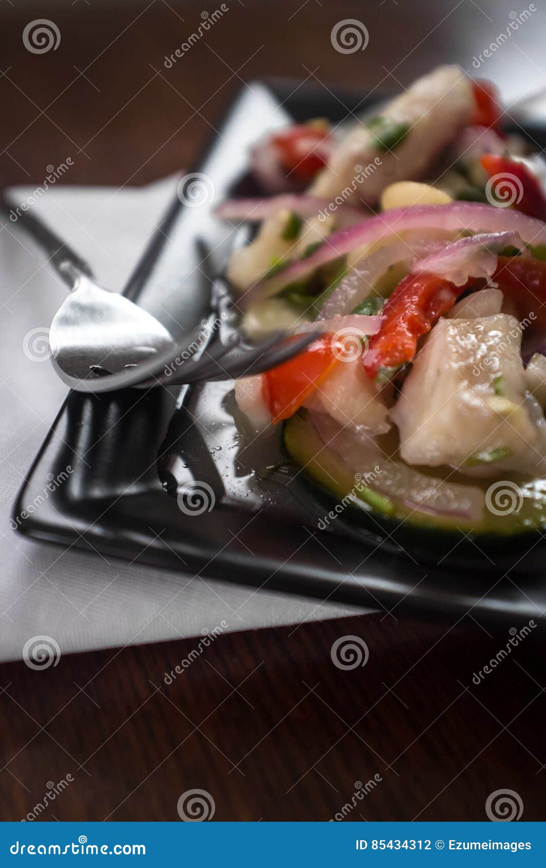 Peruvian Tilapia Ceviche stock photo. Image of peruvian 85434312