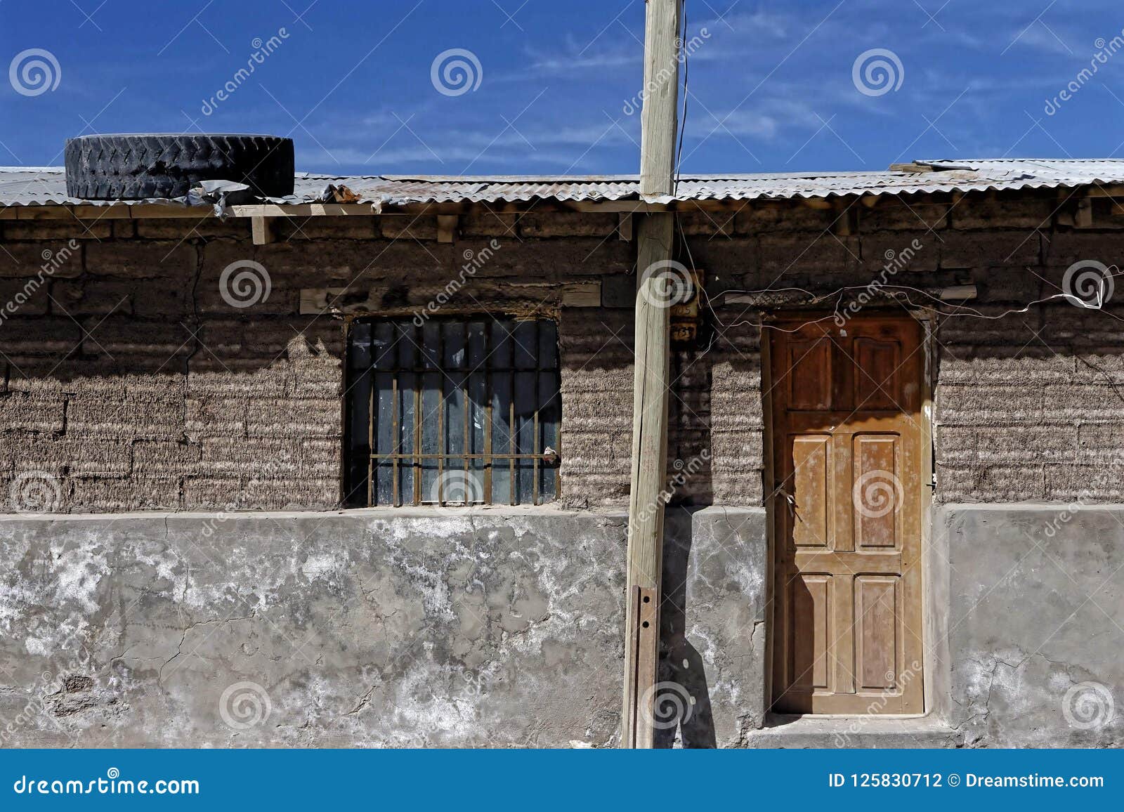 Peruvian village house editorial photography. Image of southamerica