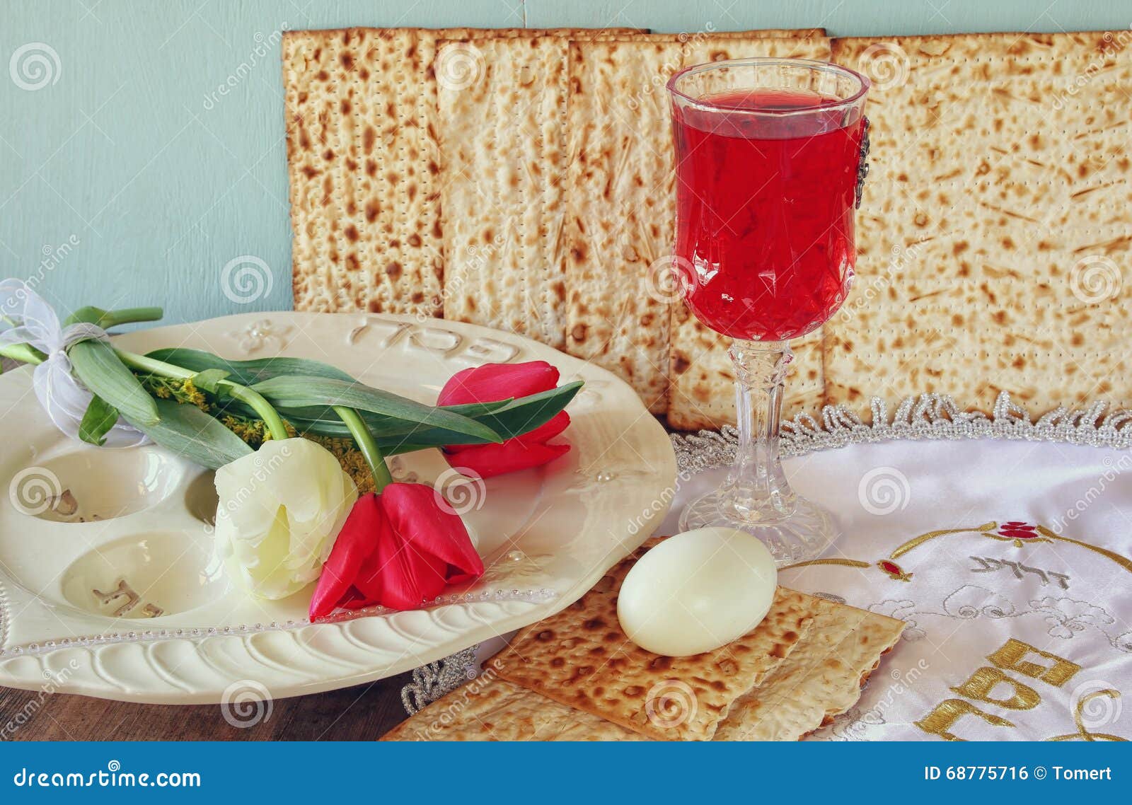 Pesah Celebration Concept (jewish Passover Holiday) Stock Photo - Image ...