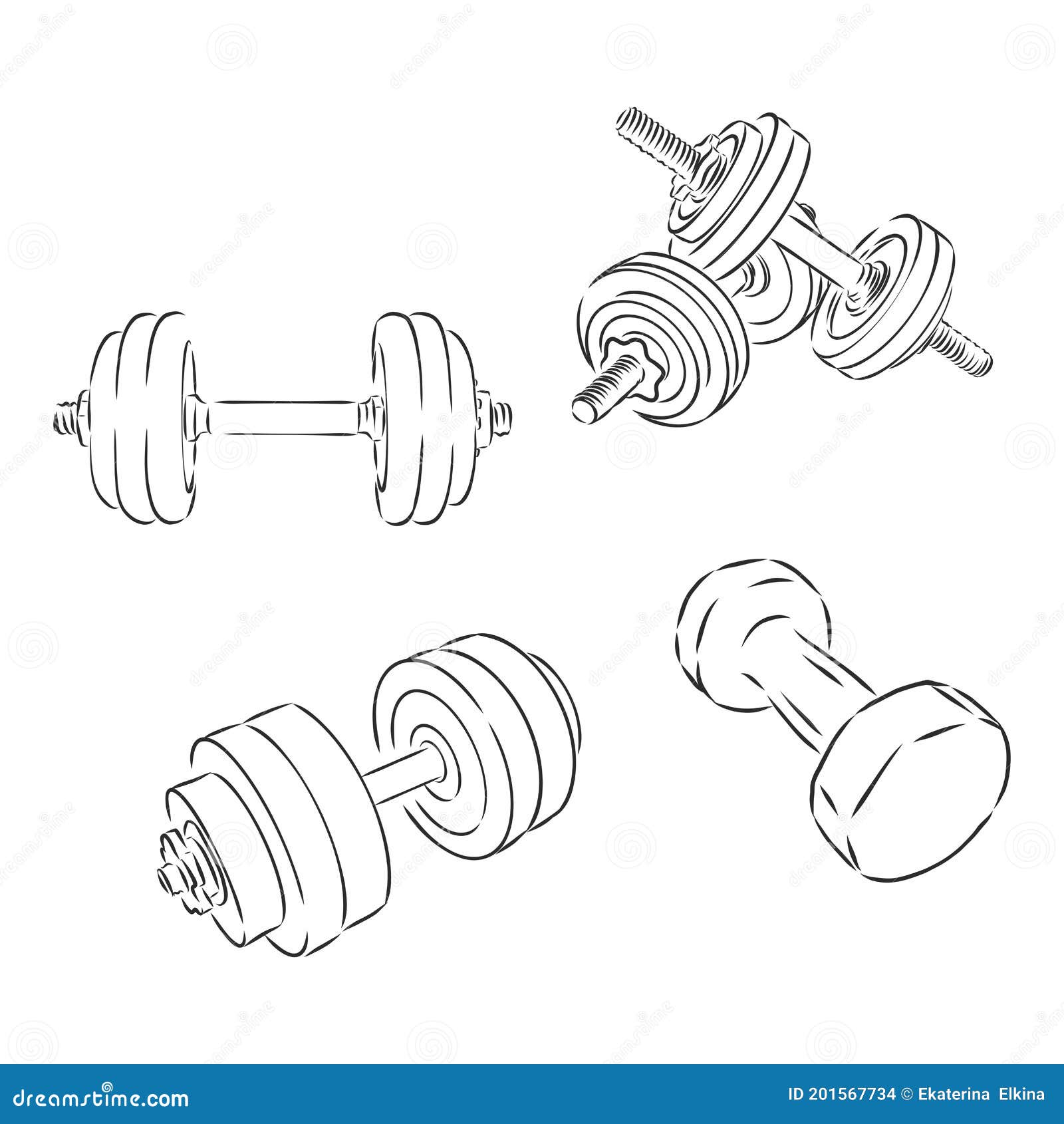 Pesas De Gimnasia Simples Vectorial Aisladas En El Ejemplo Blanco Del Dibujo  Vectorial De Las Pesas De Gimnasia Del Fondo Stock de ilustración -  Ilustración de salud, barra: 201567734