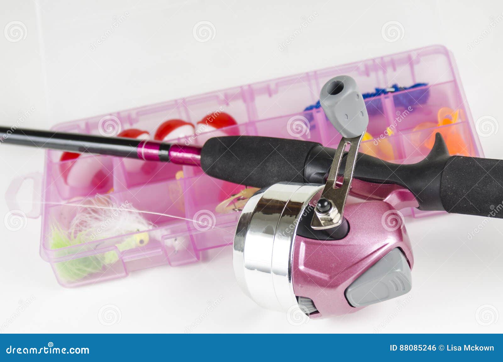 Pesca polo cor-de-rosa foto de stock. Imagem de pesca - 88085246