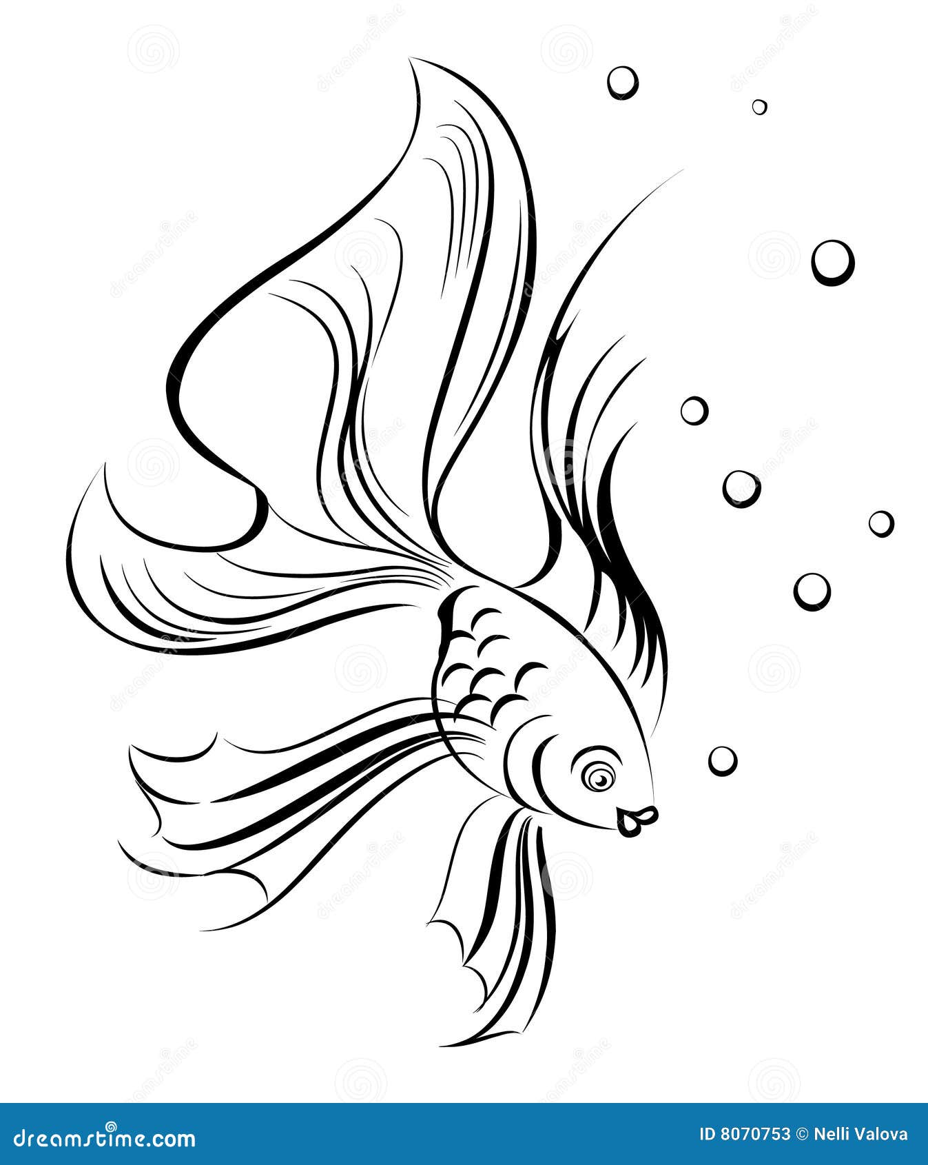 Pesci della siluetta