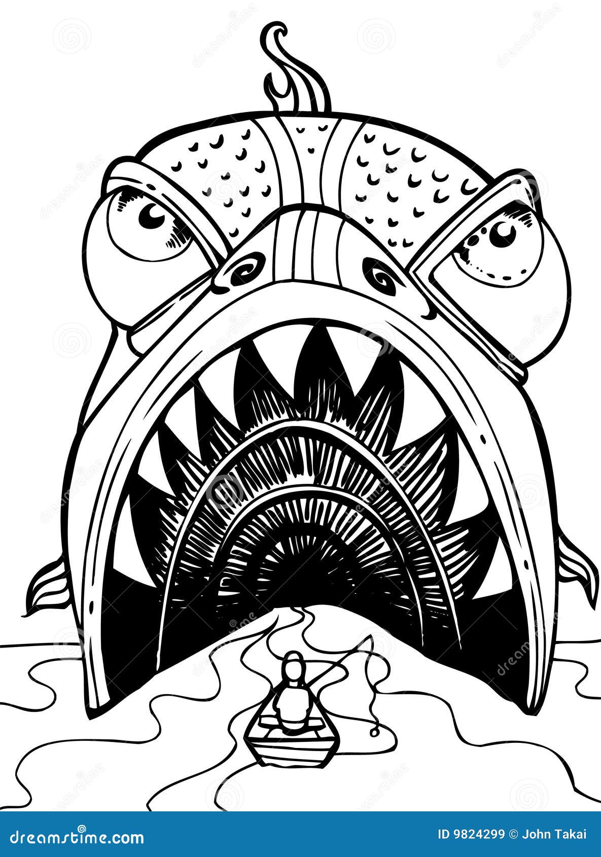 Pesce Acquario Bianco E Nero Pesci giganti in bianco e nero immagini stock libere da