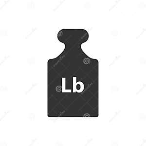 Peso De La Libra Peso Masivo Negro Simple Icono Plano Ilustraci n Del 