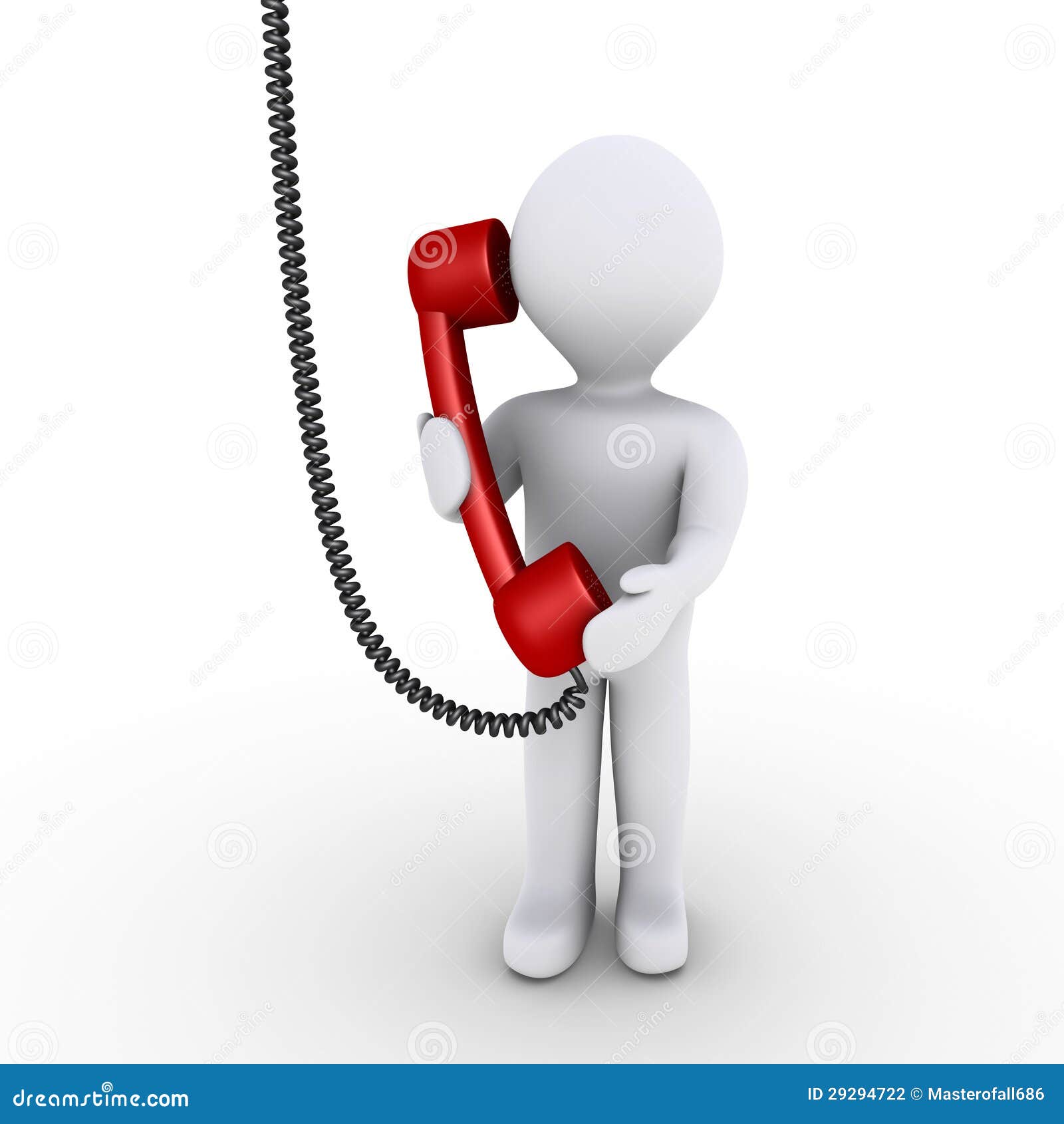 Uma Pessoa Está a Falar Ao Telefone Ilustração Stock - Ilustração de  resposta, pessoa: 29294722, image size:1600x1690