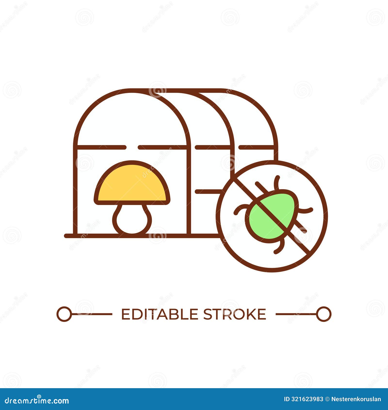 Mushroom Pest Infestation RGB Color Icon Cartoon Vector CartoonDealer mushroom-pest-infestation-rgb-color-icon-cartoon-vector-cartoondealer