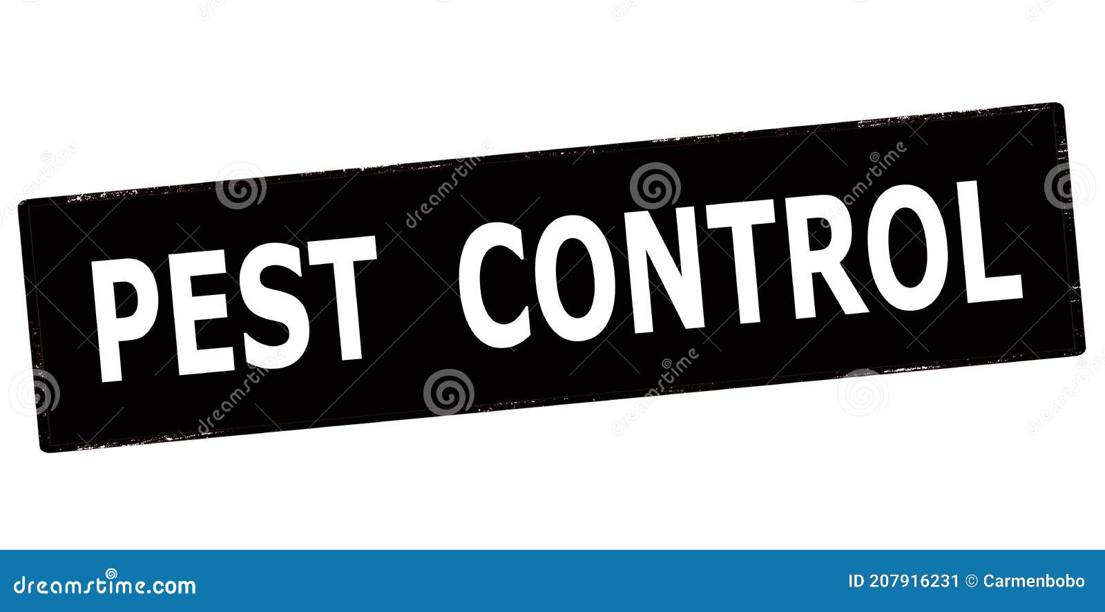 Stamp with Text Pest Control Stock Illustration Illustration of
