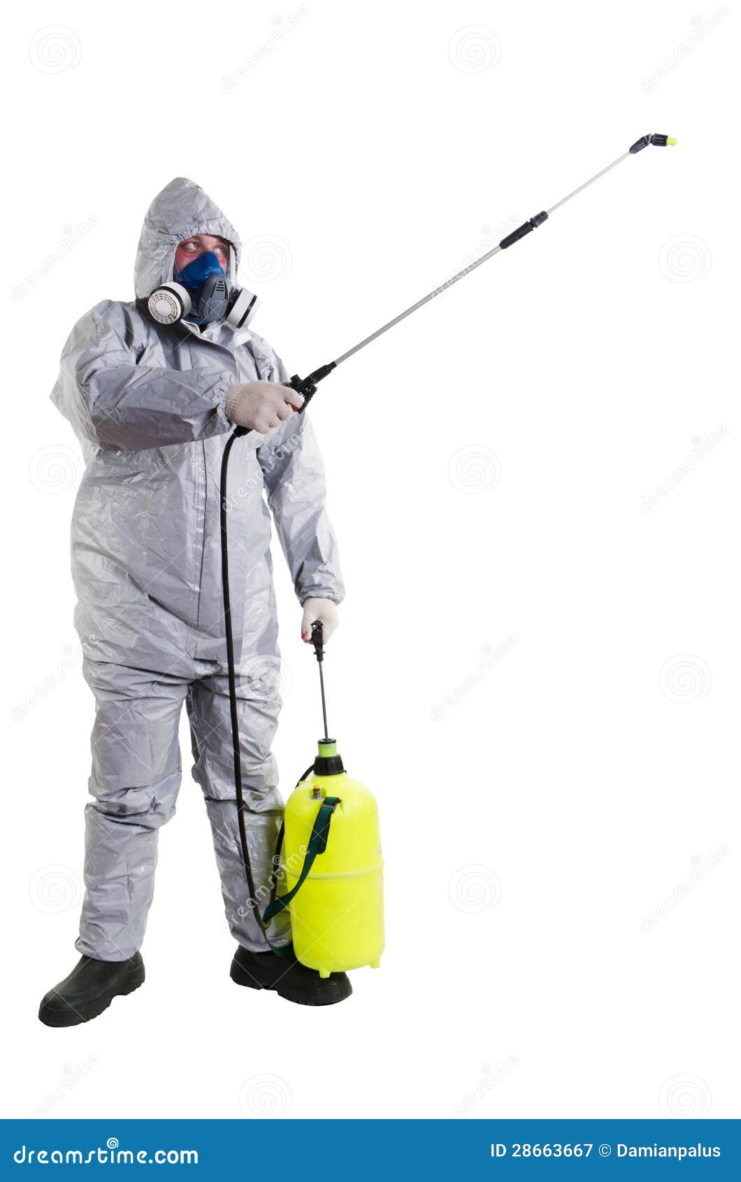 Pest Control Worker stock image. Image of piece, boots 28663667